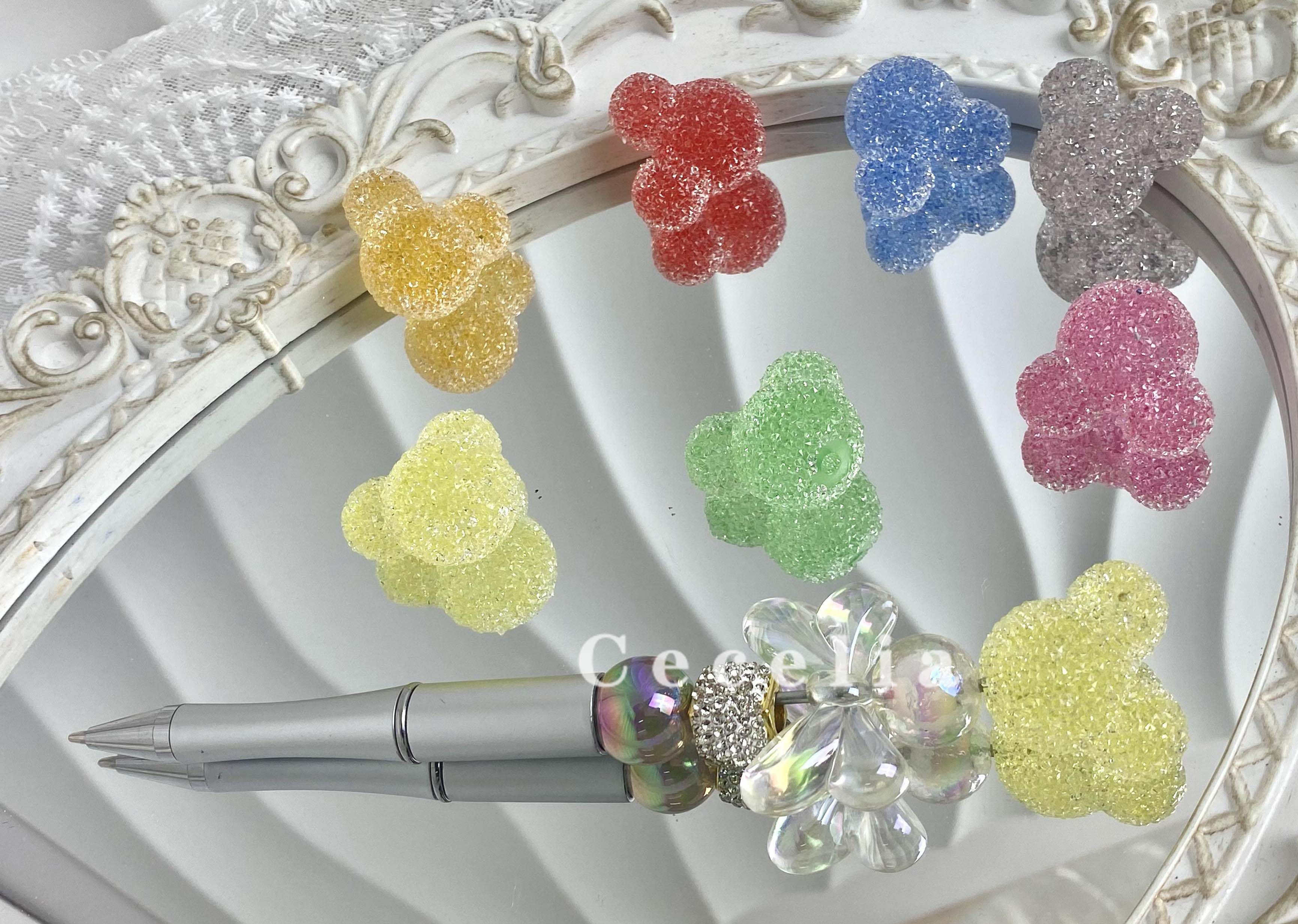 Sugar Rhinestone Beads for DIY Pen or DIY Phone Chain Key Chain Bracelet Necklace Mouse Beads#SB1707#