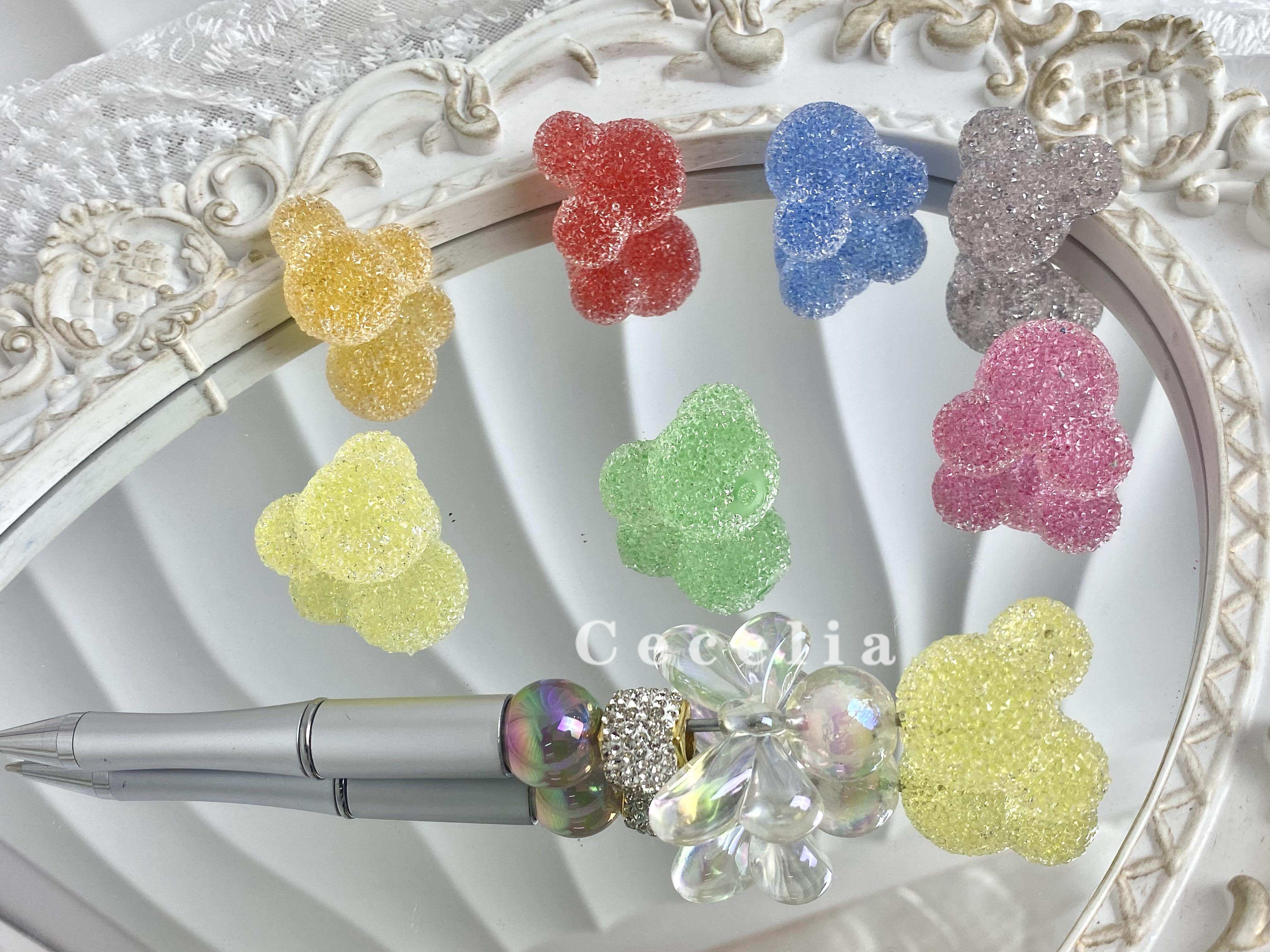 Sugar Rhinestone Beads for DIY Pen or DIY Phone Chain Key Chain Bracelet Necklace Mouse Beads#SB1707#