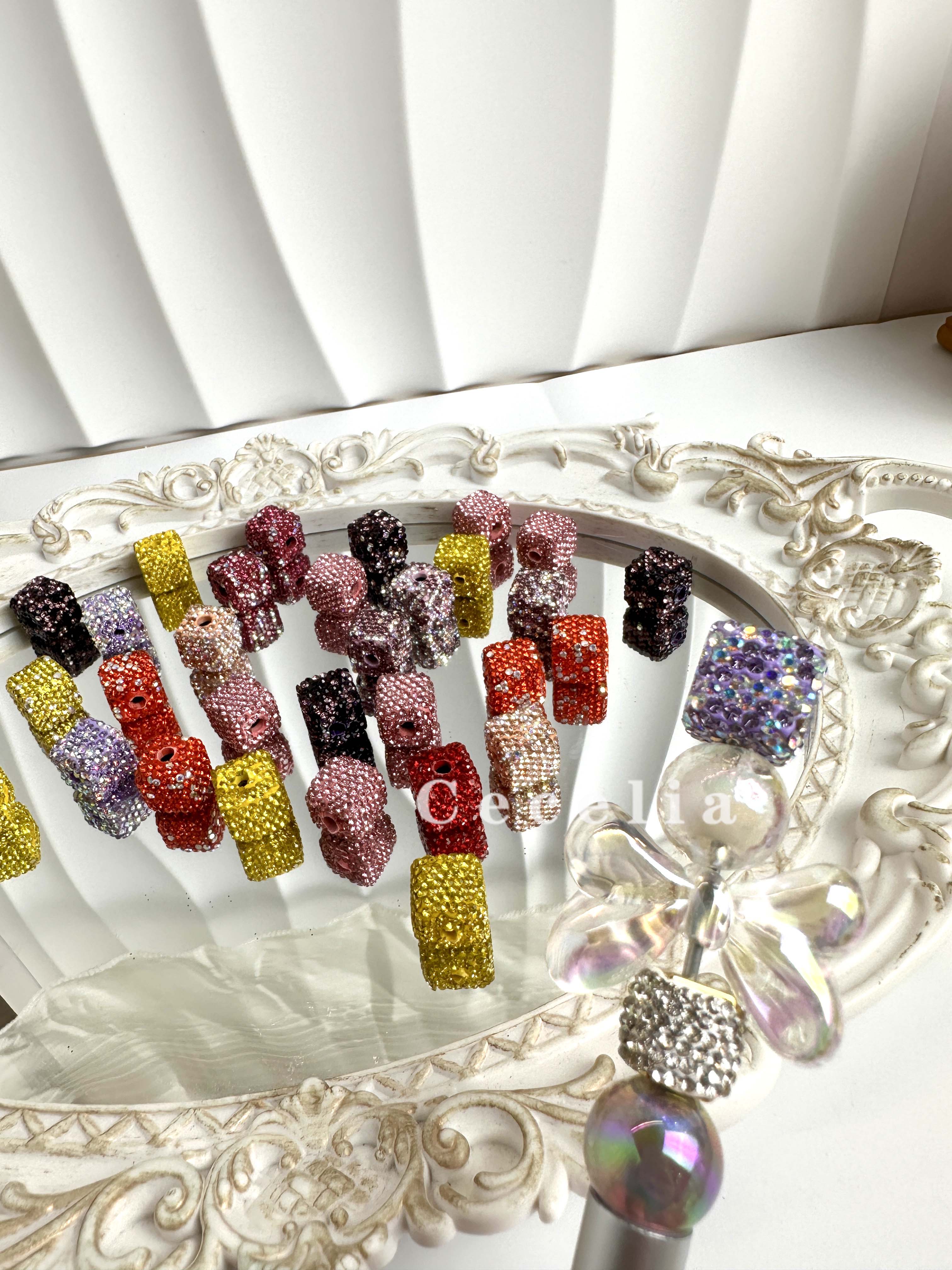 Rhinestone Beads for DIY Pen or DIY Phone Chain Key Chain Bracelet Necklace#RB1616#