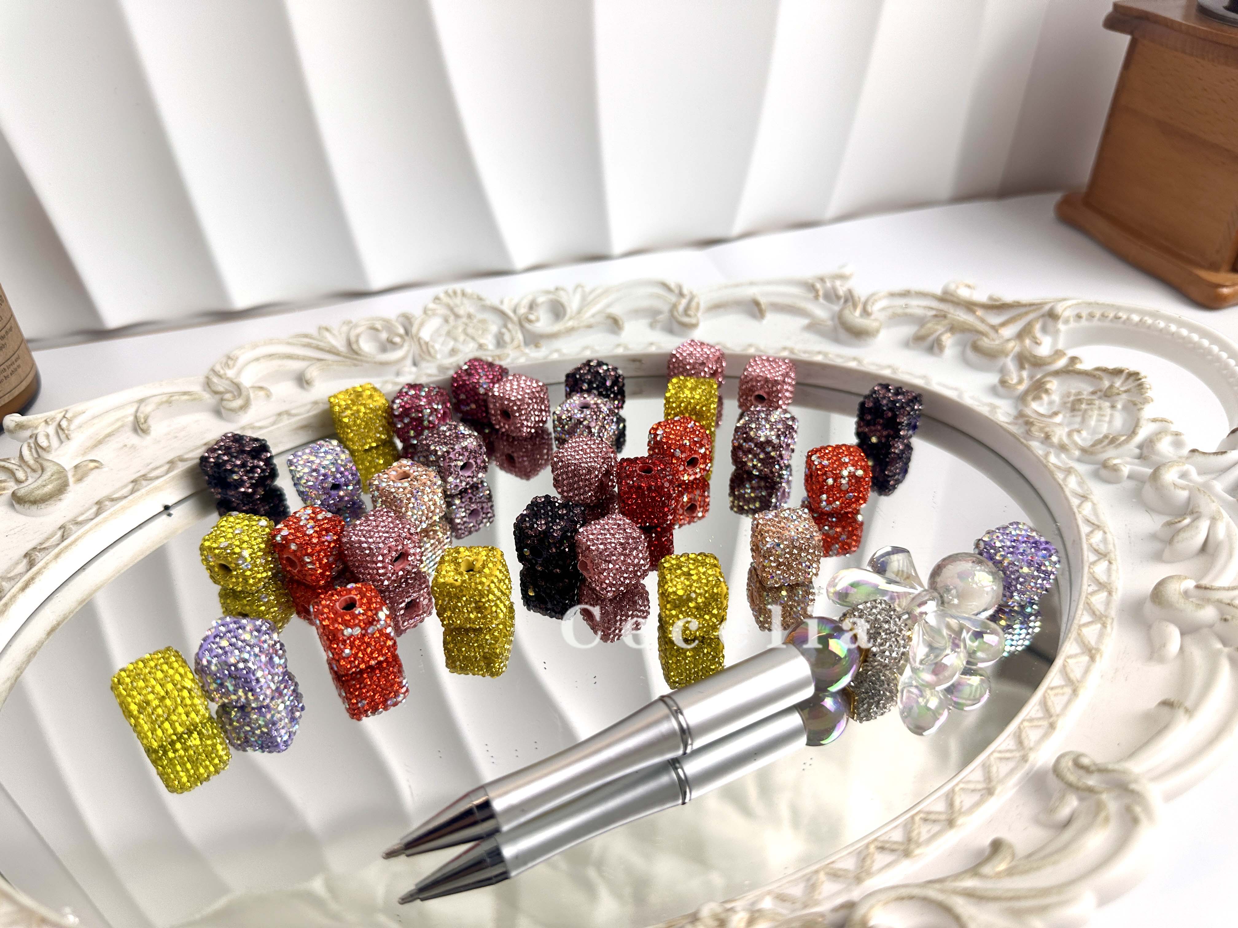 Rhinestone Beads for DIY Pen or DIY Phone Chain Key Chain Bracelet Necklace#RB1616#