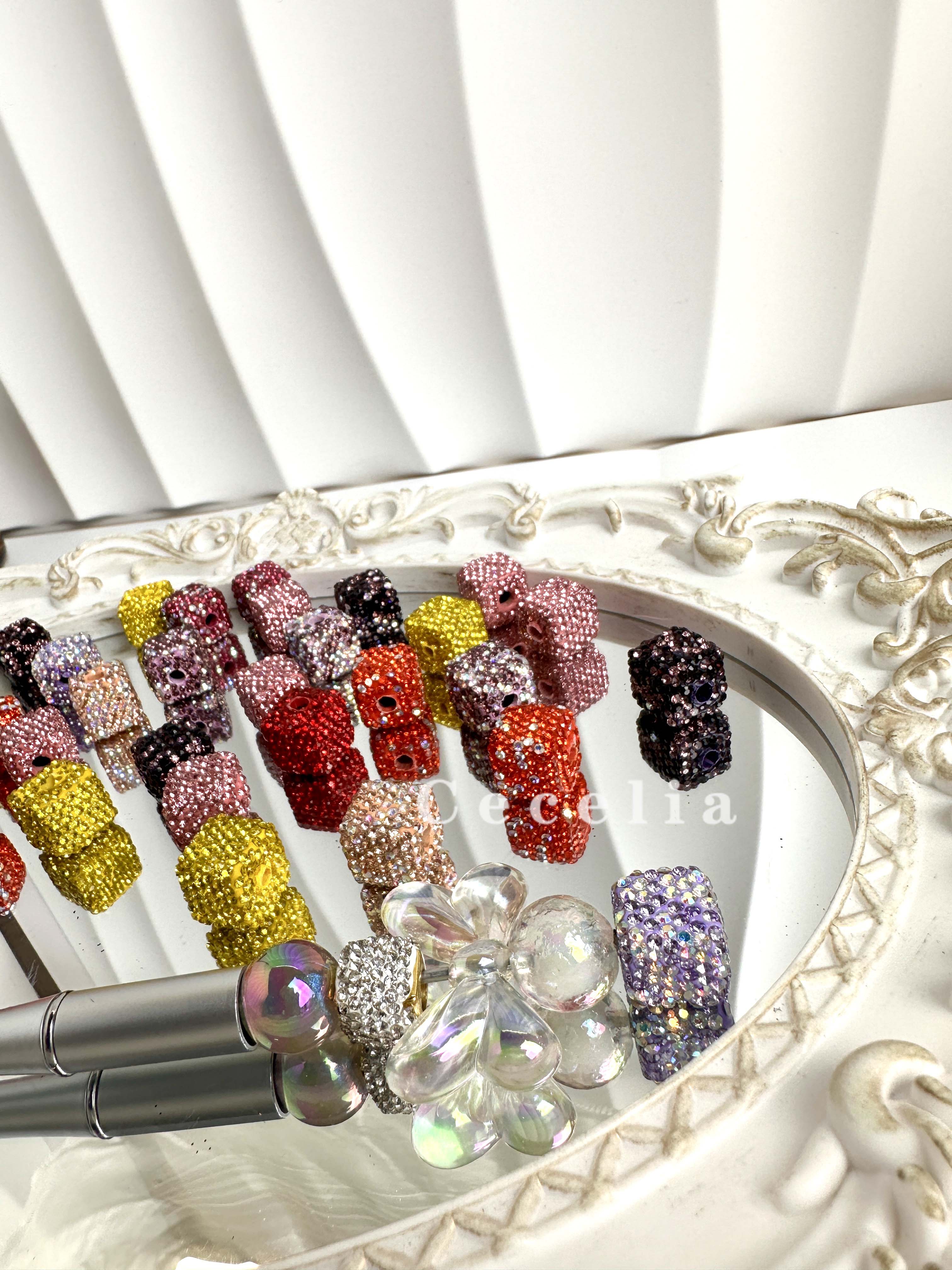 Rhinestone Beads for DIY Pen or DIY Phone Chain Key Chain Bracelet Necklace#RB1616#