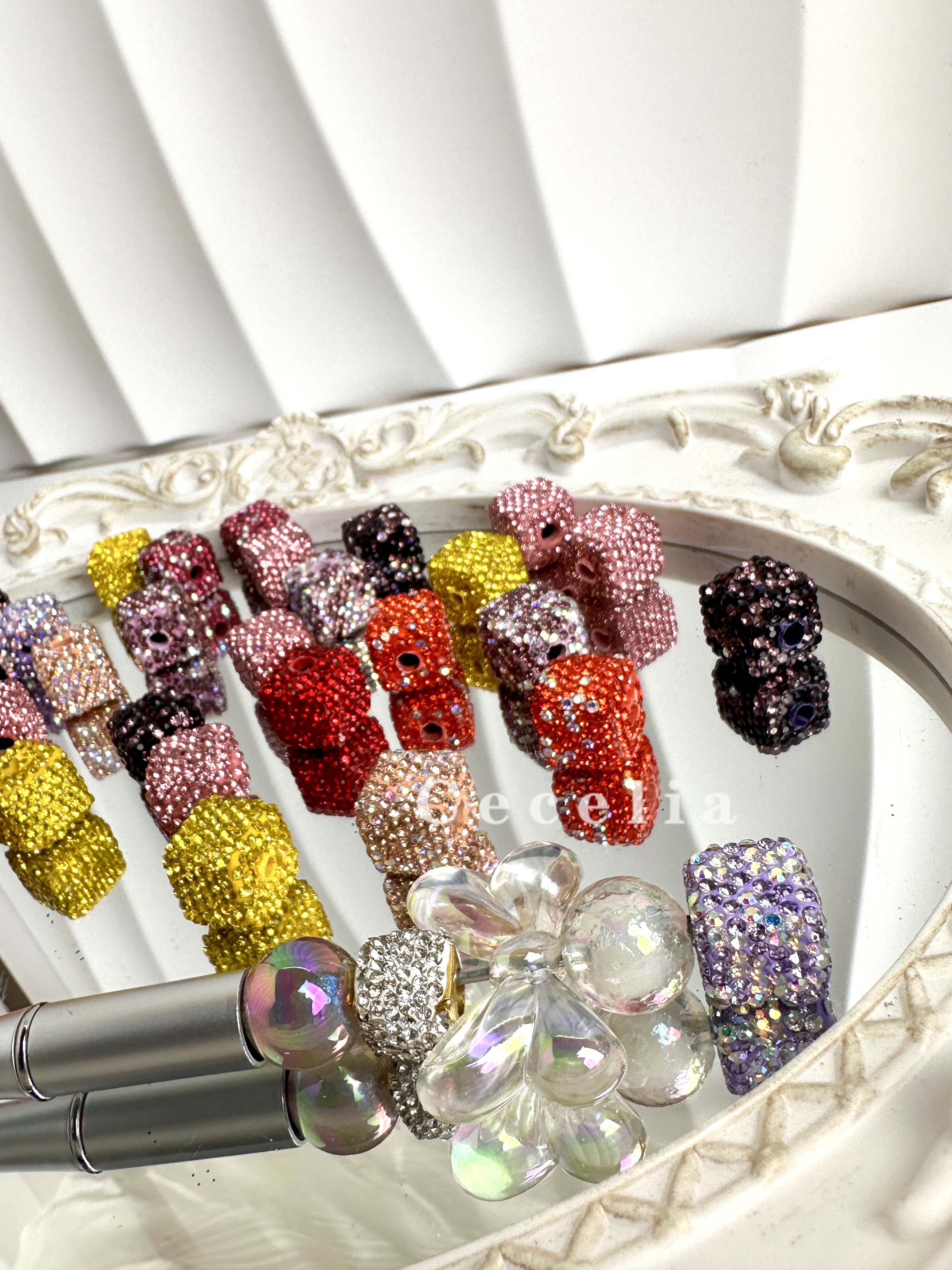 Rhinestone Beads for DIY Pen or DIY Phone Chain Key Chain Bracelet Necklace#RB1616#