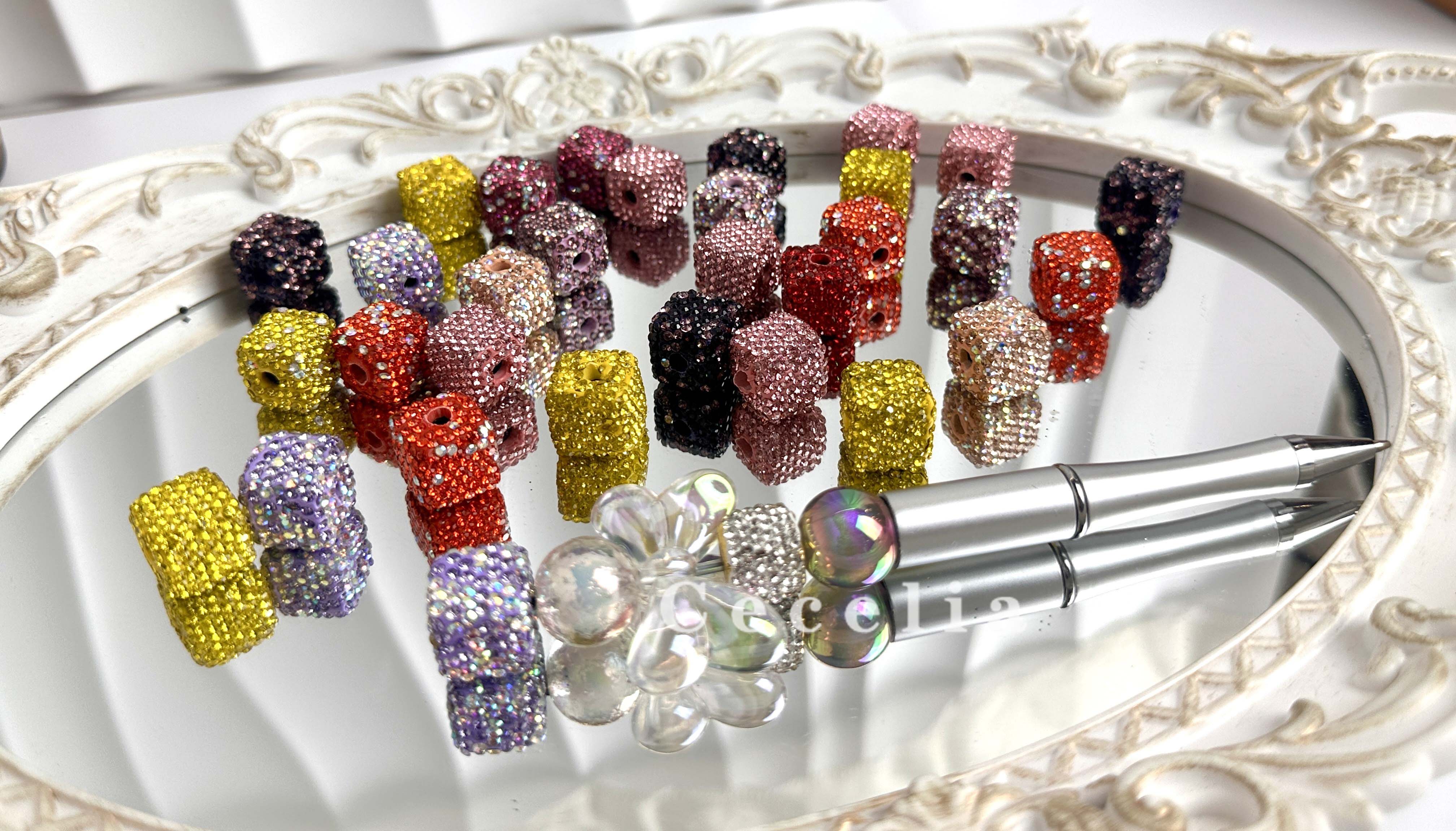 Rhinestone Beads for DIY Pen or DIY Phone Chain Key Chain Bracelet Necklace#RB1616#