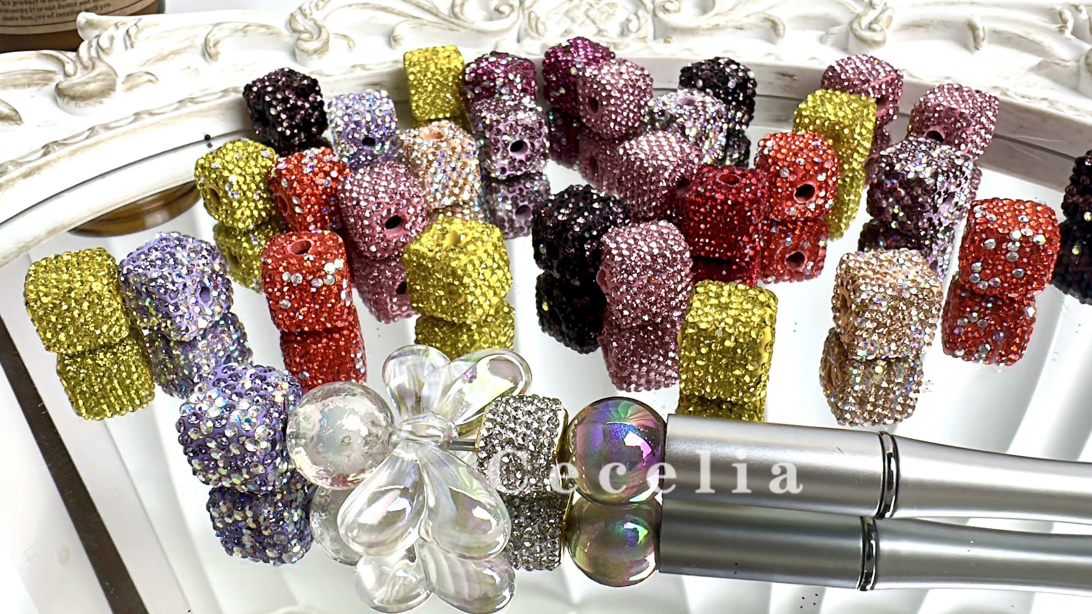 Rhinestone Beads for DIY Pen or DIY Phone Chain Key Chain Bracelet Necklace#RB1616#