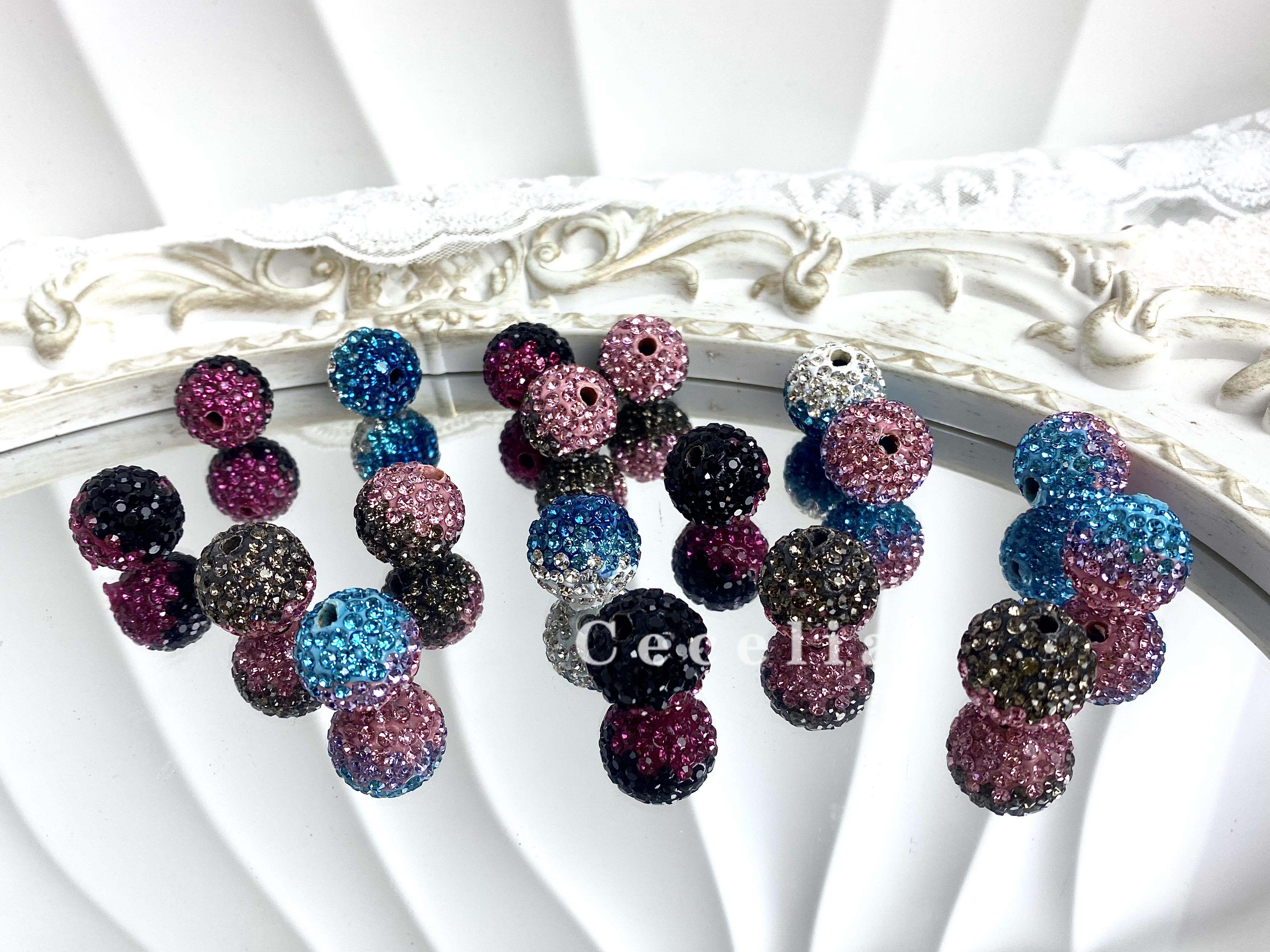 Rhinestone Beads for DIY Pen or DIY Phone Chain Key Chain Bracelet Necklace#RB1618#