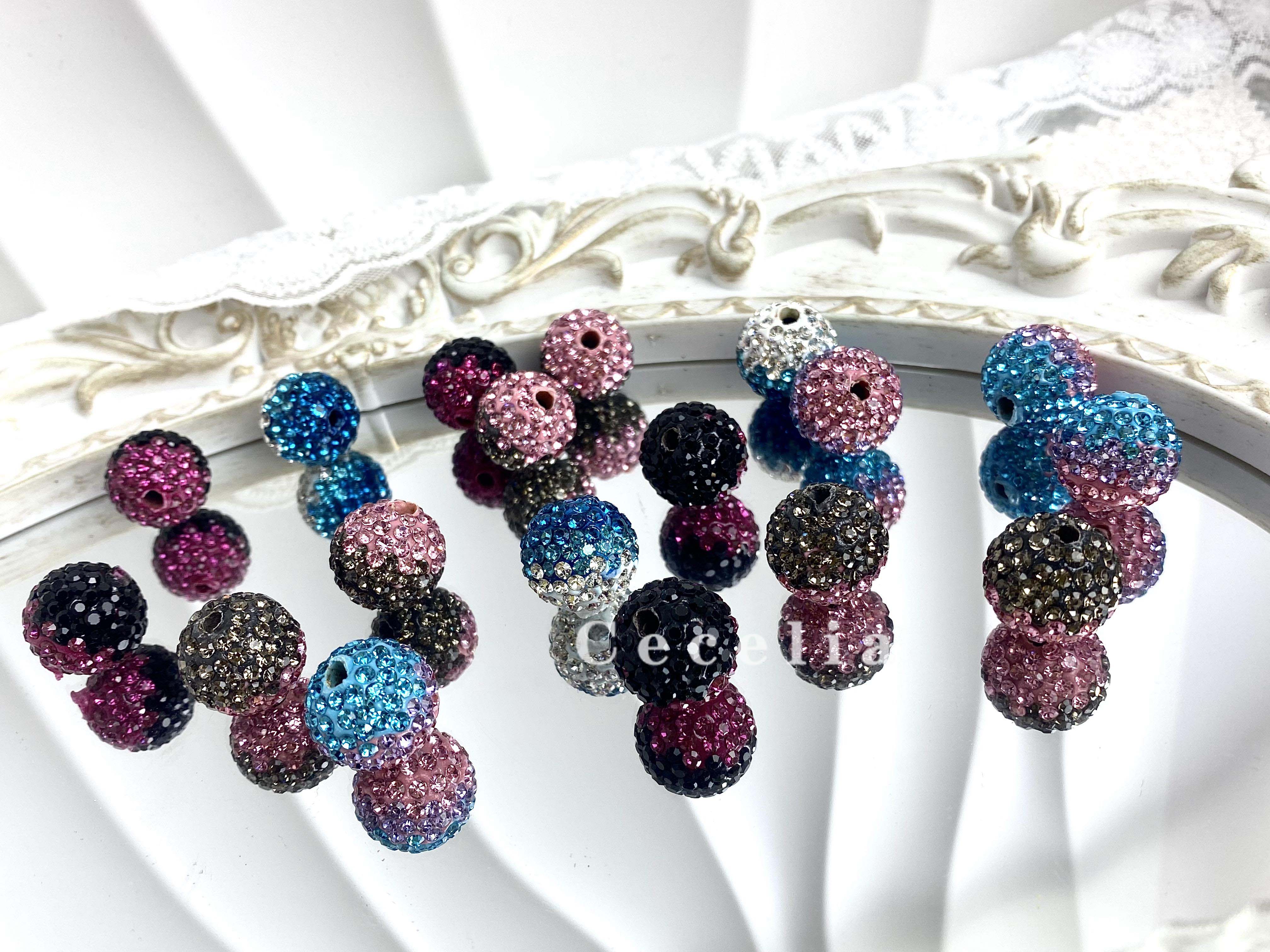 Rhinestone Beads for DIY Pen or DIY Phone Chain Key Chain Bracelet Necklace#RB1618#