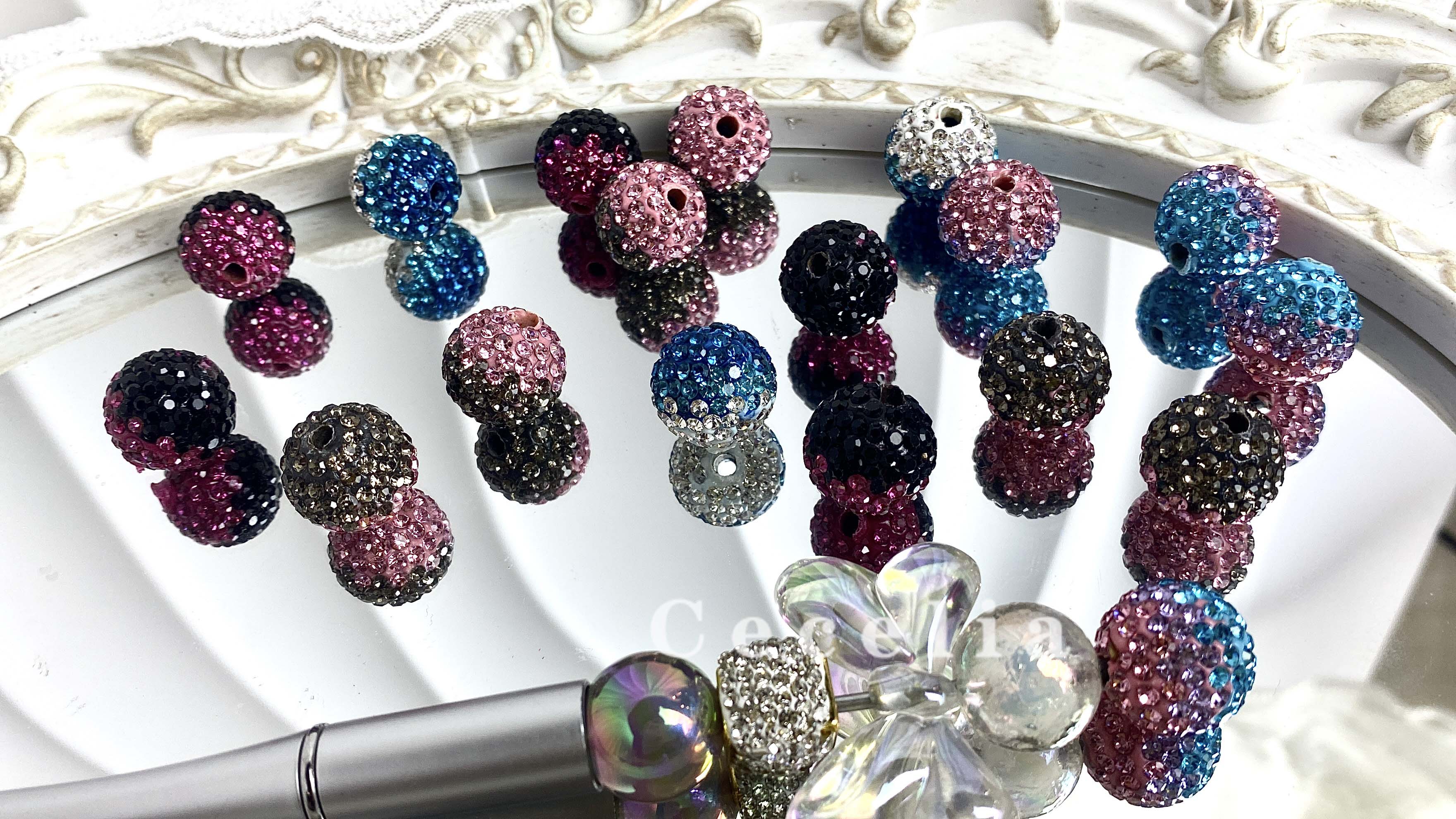Rhinestone Beads for DIY Pen or DIY Phone Chain Key Chain Bracelet Necklace#RB1618#