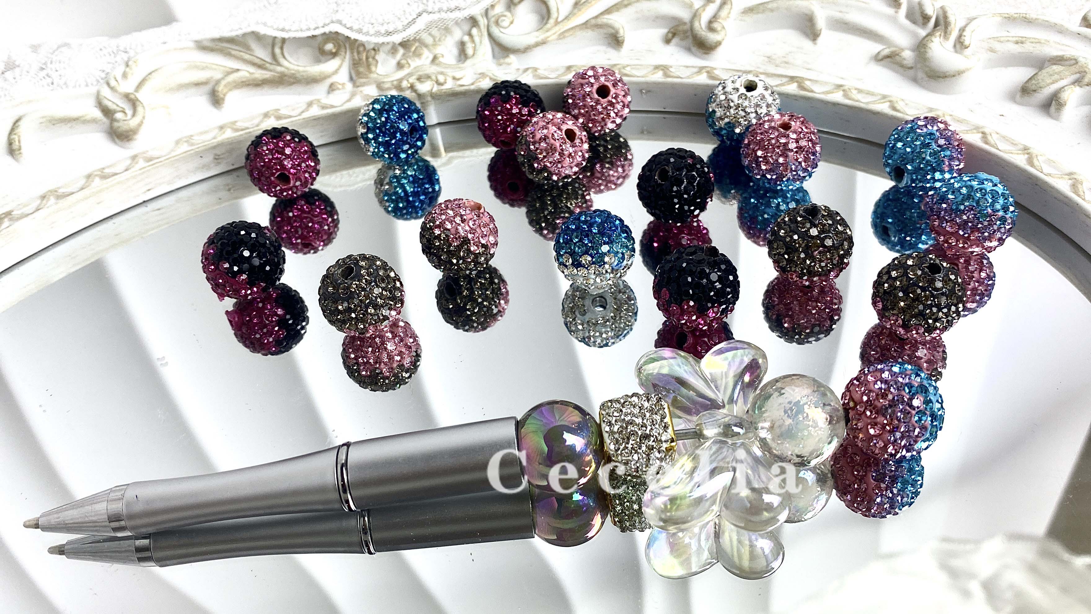 Rhinestone Beads for DIY Pen or DIY Phone Chain Key Chain Bracelet Necklace#RB1618#