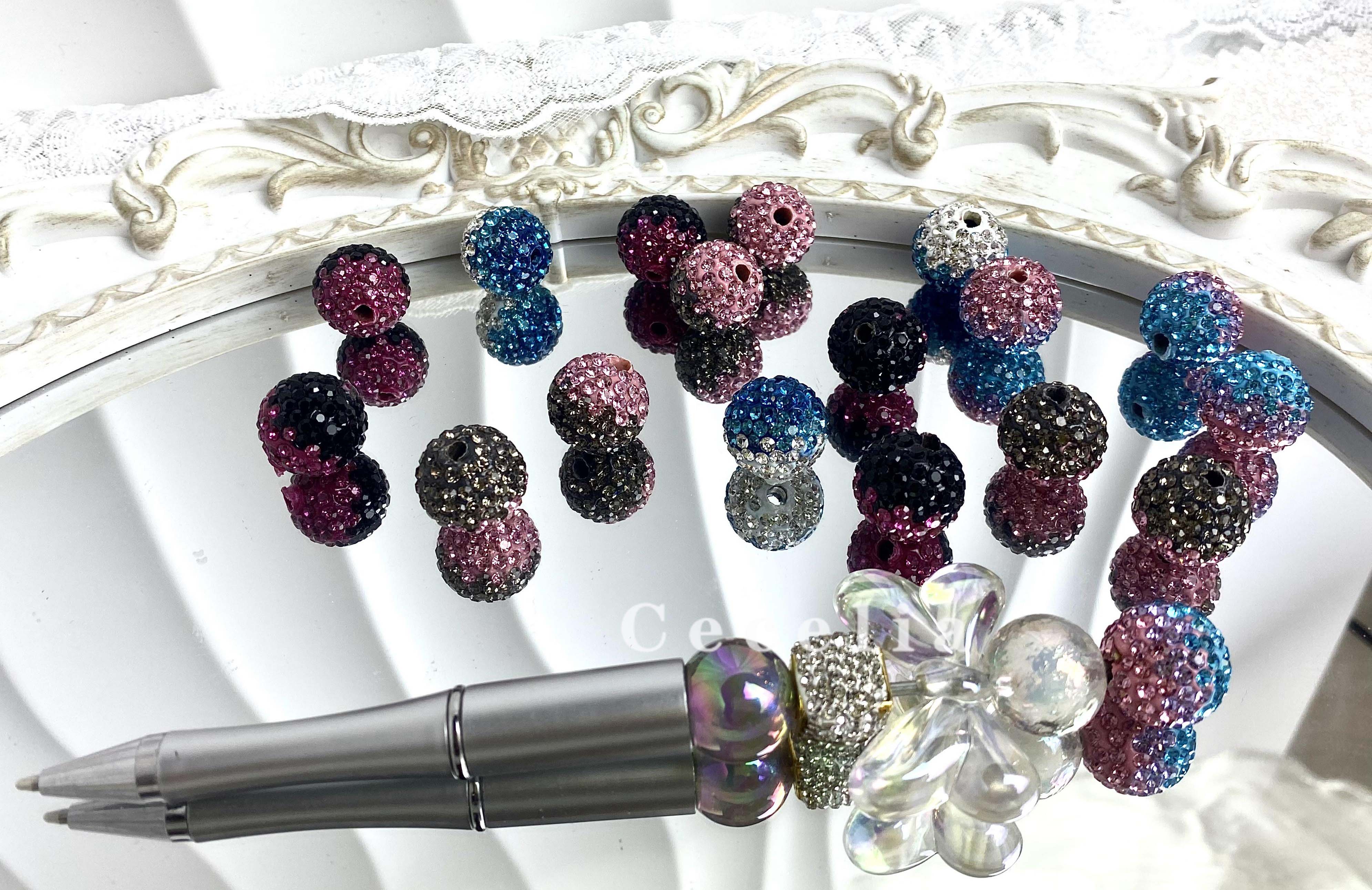Rhinestone Beads for DIY Pen or DIY Phone Chain Key Chain Bracelet Necklace#RB1618#