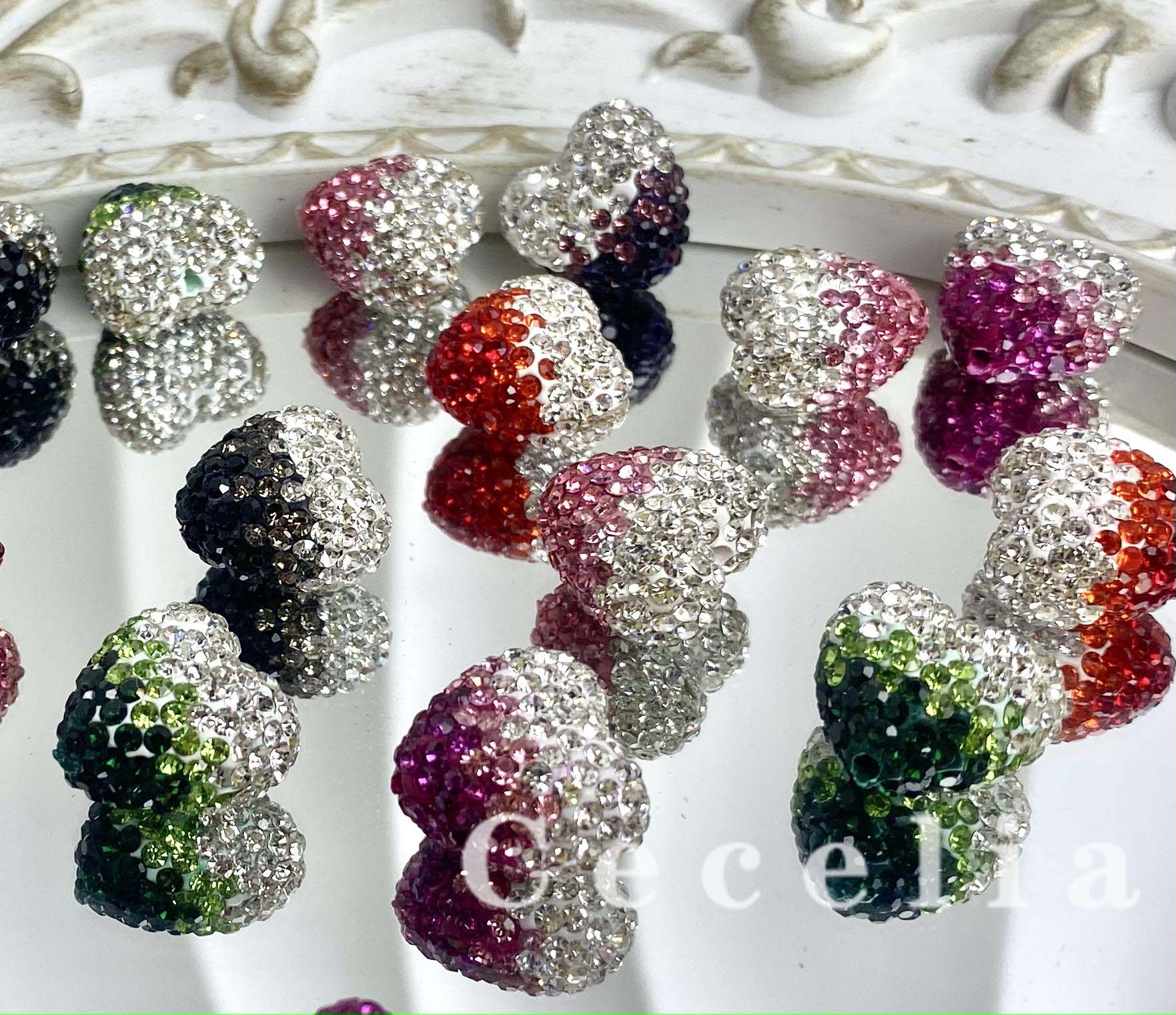 Rhinestone Beads for DIY Pen or DIY Phone Chain Key Chain Bracelet Necklace#RB1635#