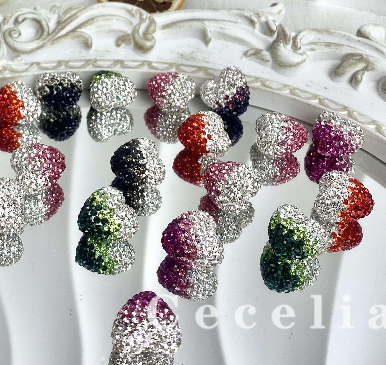 Rhinestone Beads for DIY Pen or DIY Phone Chain Key Chain Bracelet Necklace#RB1635#