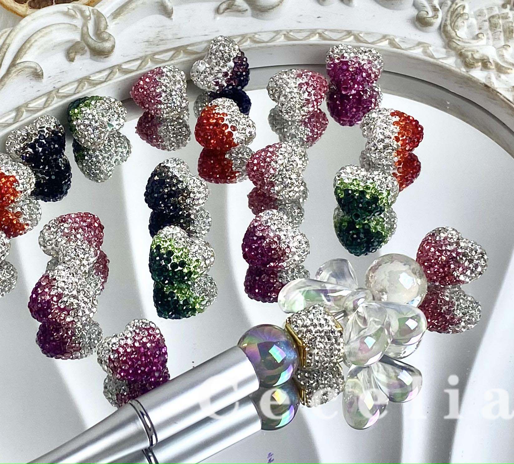 Rhinestone Beads for DIY Pen or DIY Phone Chain Key Chain Bracelet Necklace#RB1635#