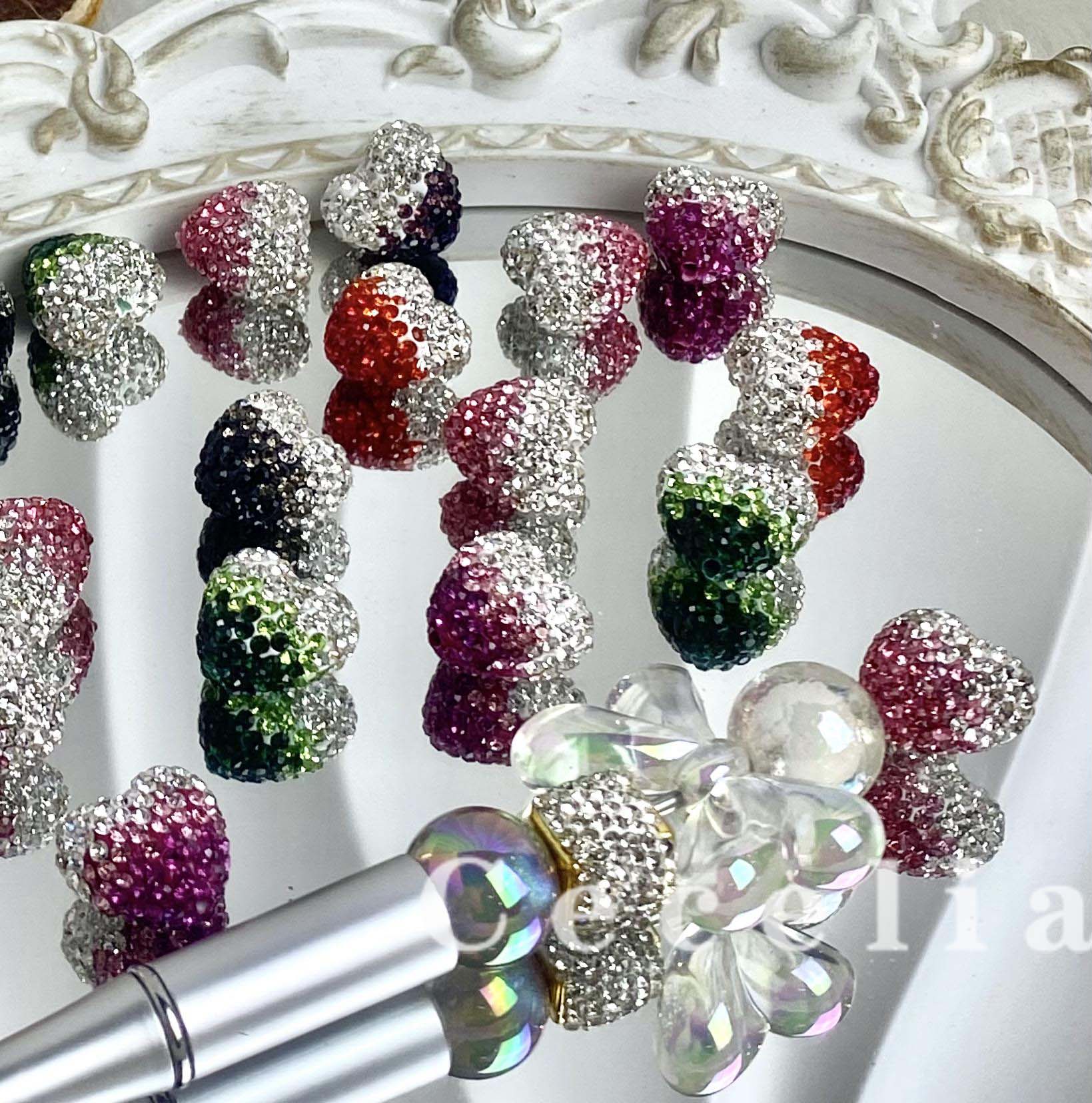 Rhinestone Beads for DIY Pen or DIY Phone Chain Key Chain Bracelet Necklace#RB1635#