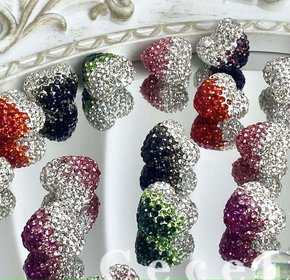 Rhinestone Beads for DIY Pen or DIY Phone Chain Key Chain Bracelet Necklace#RB1635#