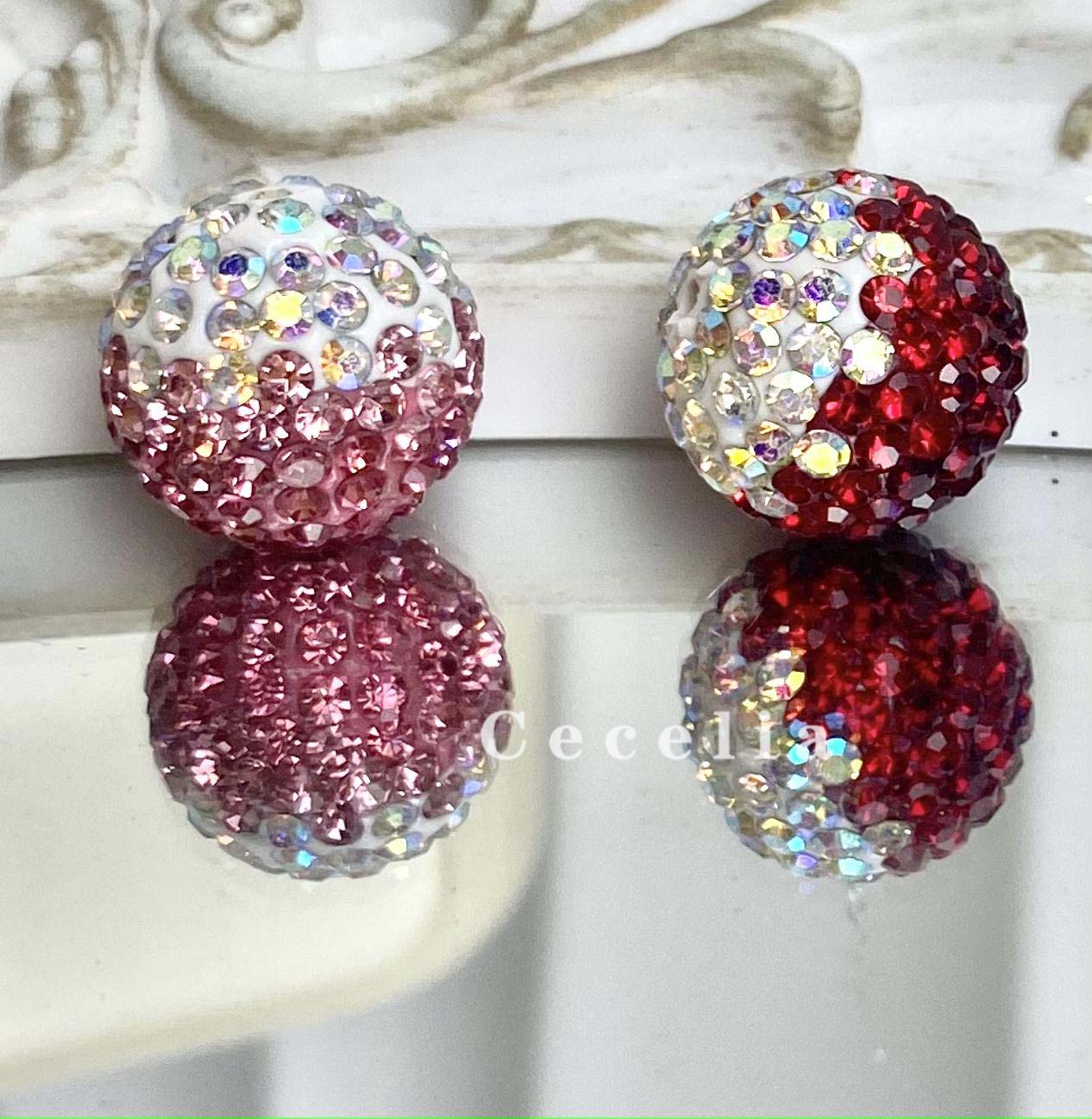 Rhinestone Beads for DIY Pen or DIY Phone Chain Key Chain Bracelet Necklace#RB1639#