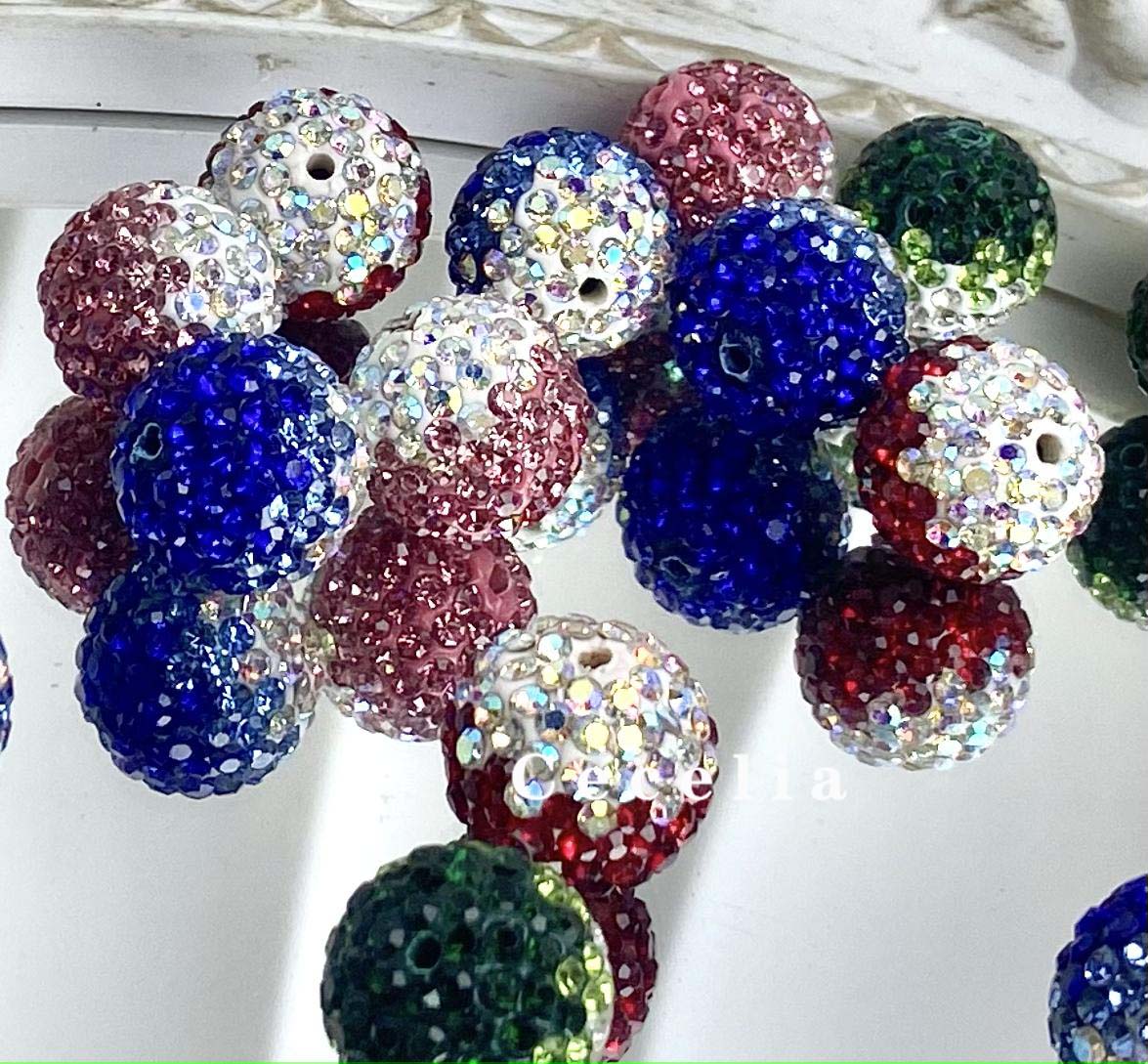 Rhinestone Beads for DIY Pen or DIY Phone Chain Key Chain Bracelet Necklace#RB1639#