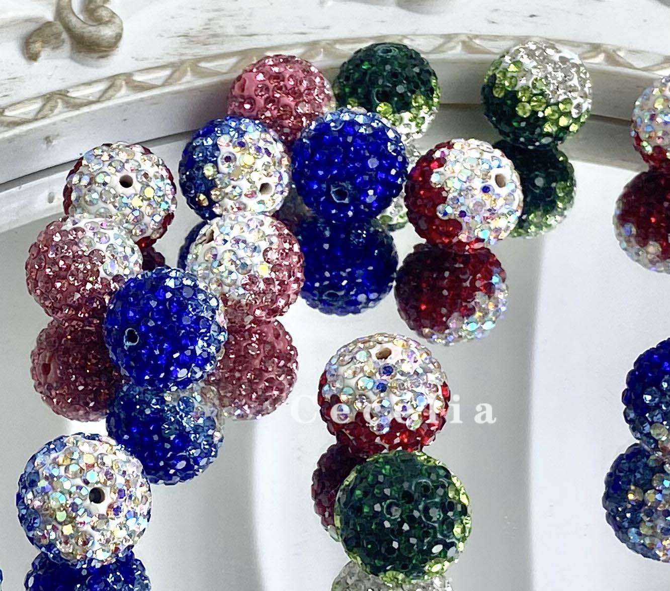 Rhinestone Beads for DIY Pen or DIY Phone Chain Key Chain Bracelet Necklace#RB1639#