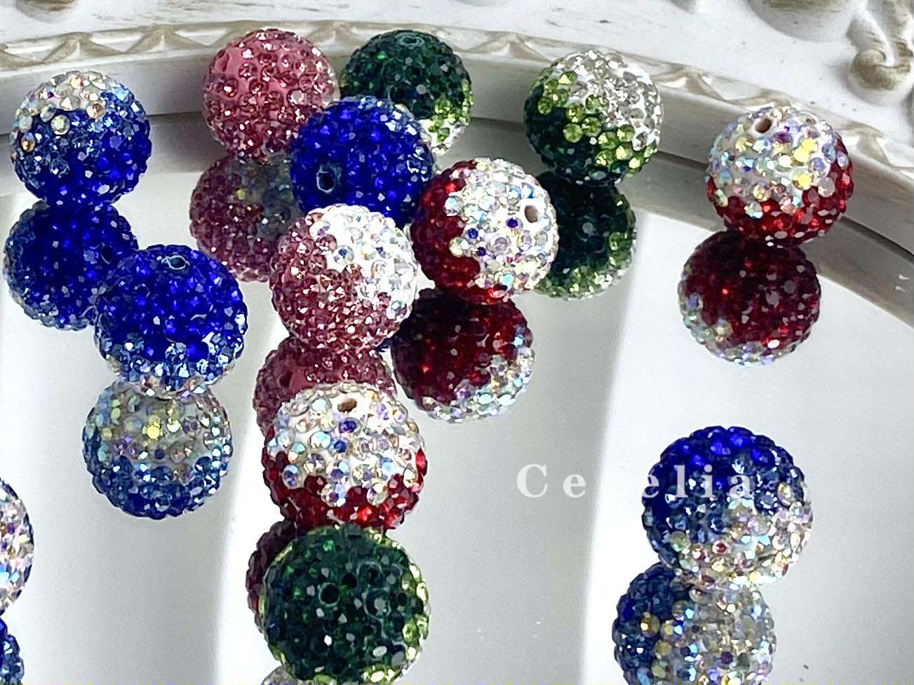 Rhinestone Beads for DIY Pen or DIY Phone Chain Key Chain Bracelet Necklace#RB1639#