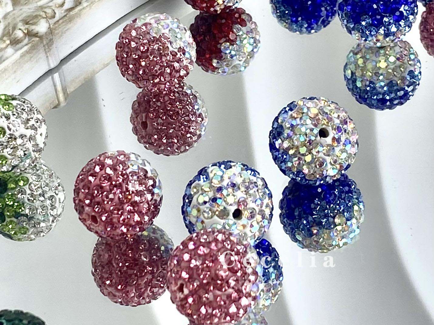 Rhinestone Beads for DIY Pen or DIY Phone Chain Key Chain Bracelet Necklace#RB1639#