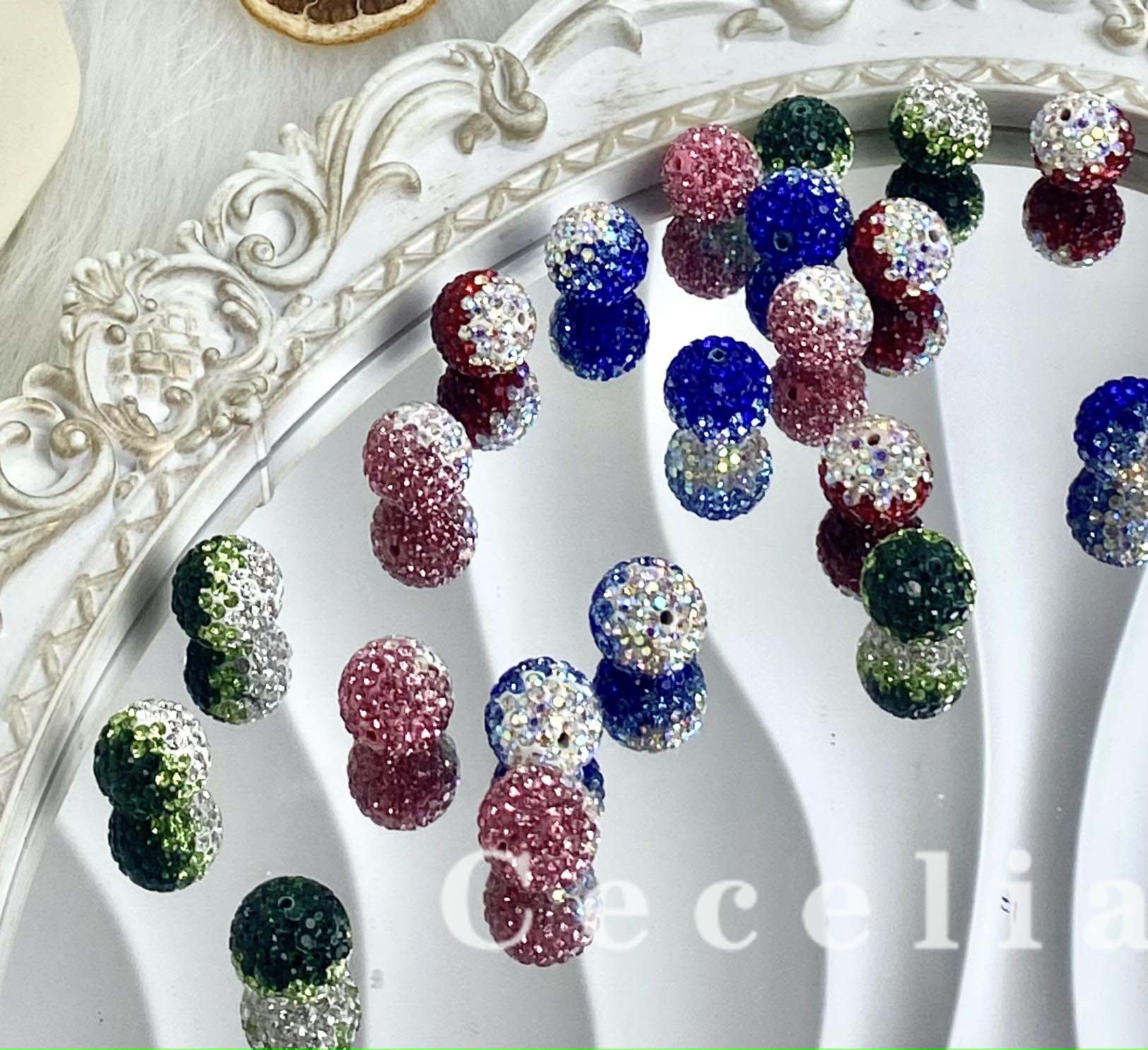 Rhinestone Beads for DIY Pen or DIY Phone Chain Key Chain Bracelet Necklace#RB1639#