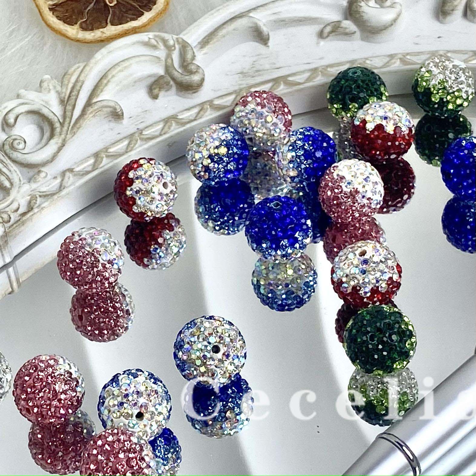 Rhinestone Beads for DIY Pen or DIY Phone Chain Key Chain Bracelet Necklace#RB1639#
