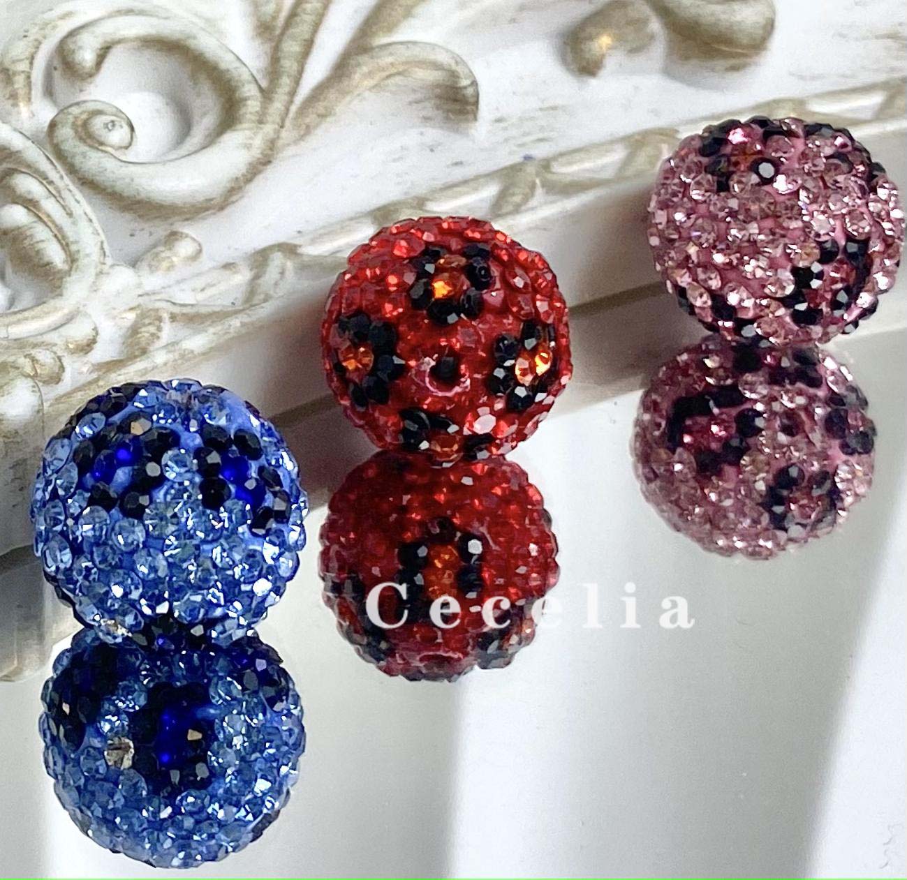 Rhinestone Beads for DIY Pen or DIY Phone Chain Key Chain Bracelet Necklace#RB1636#