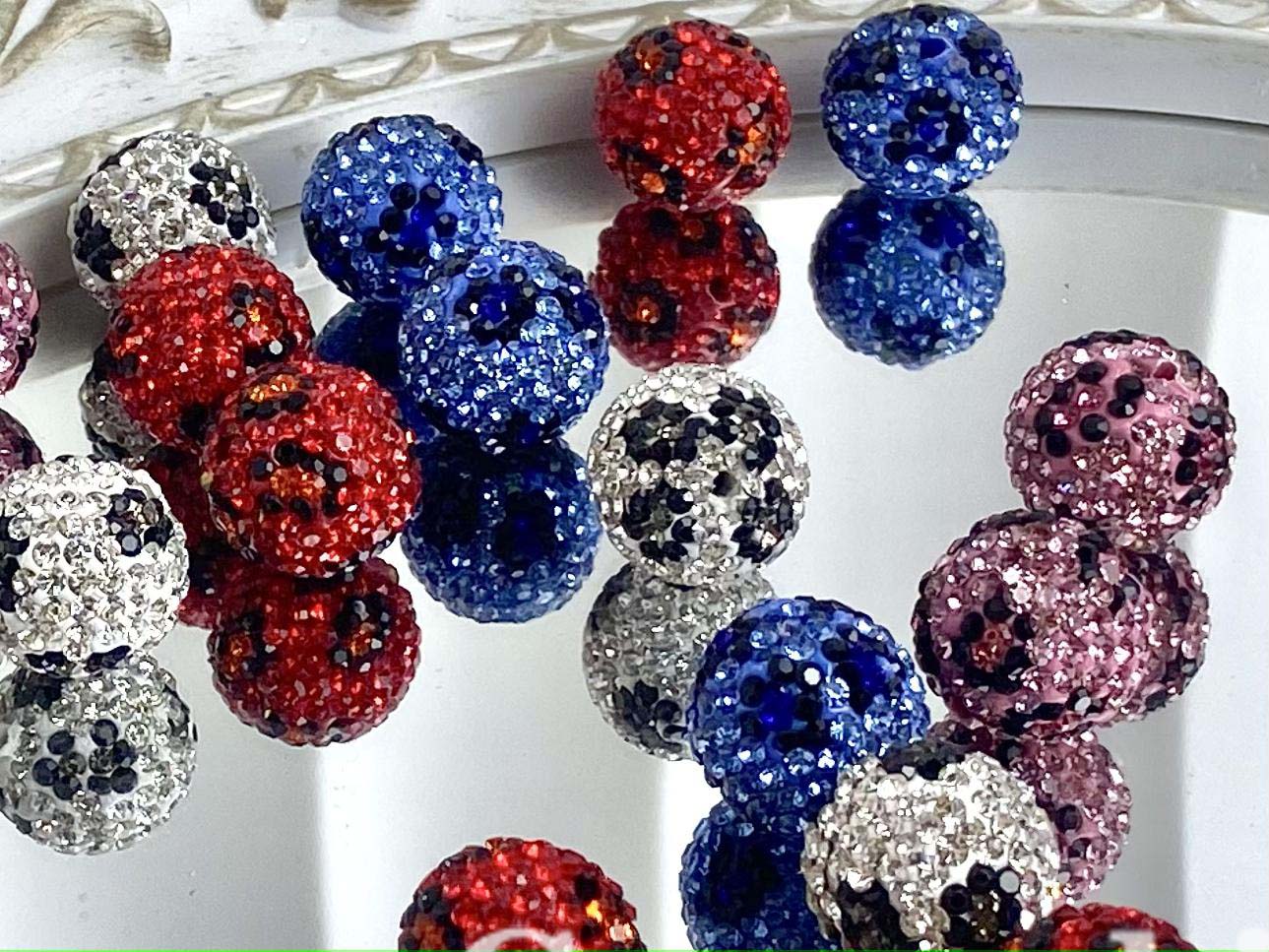 Rhinestone Beads for DIY Pen or DIY Phone Chain Key Chain Bracelet Necklace#RB1636#