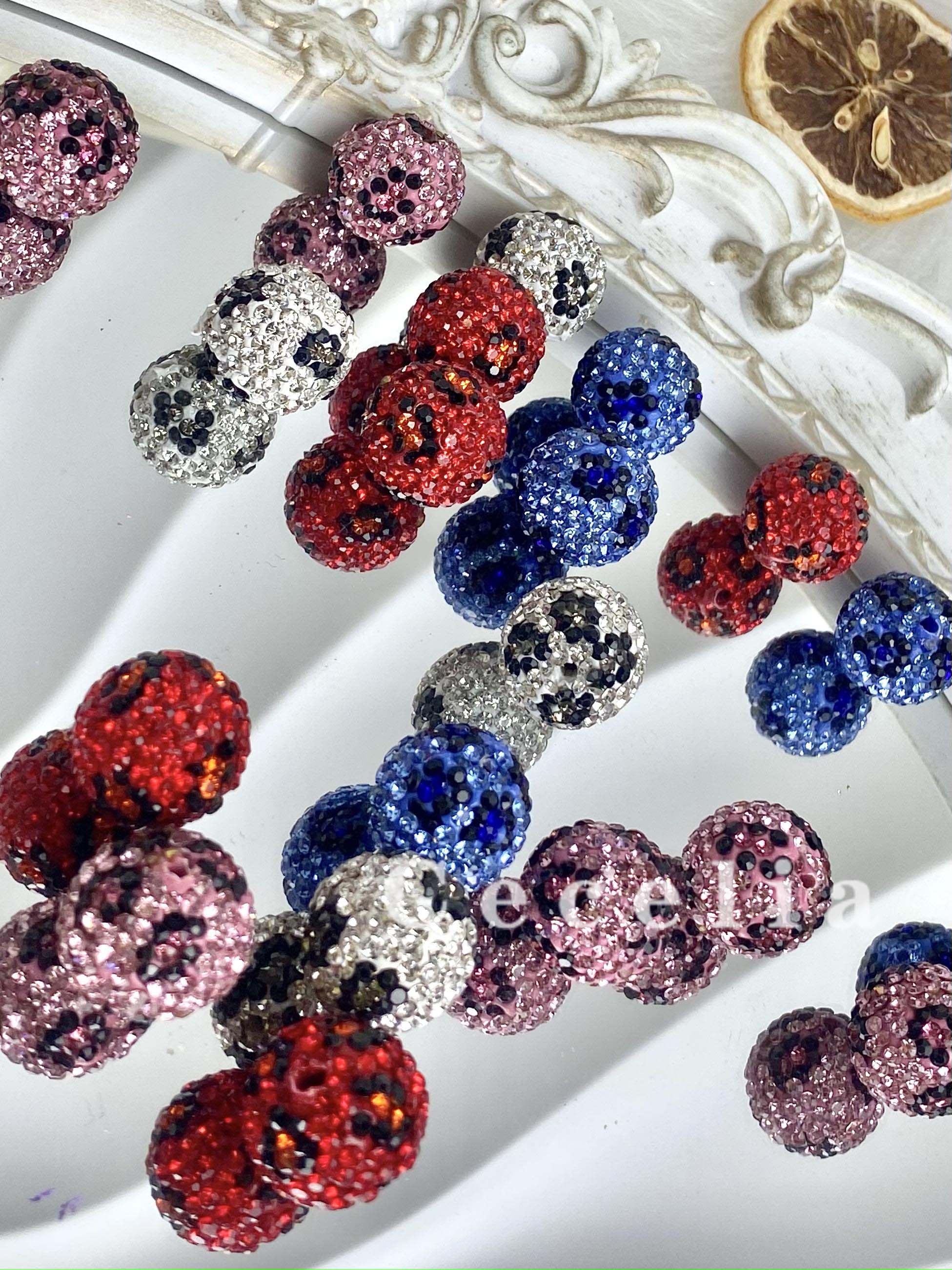Rhinestone Beads for DIY Pen or DIY Phone Chain Key Chain Bracelet Necklace#RB1636#