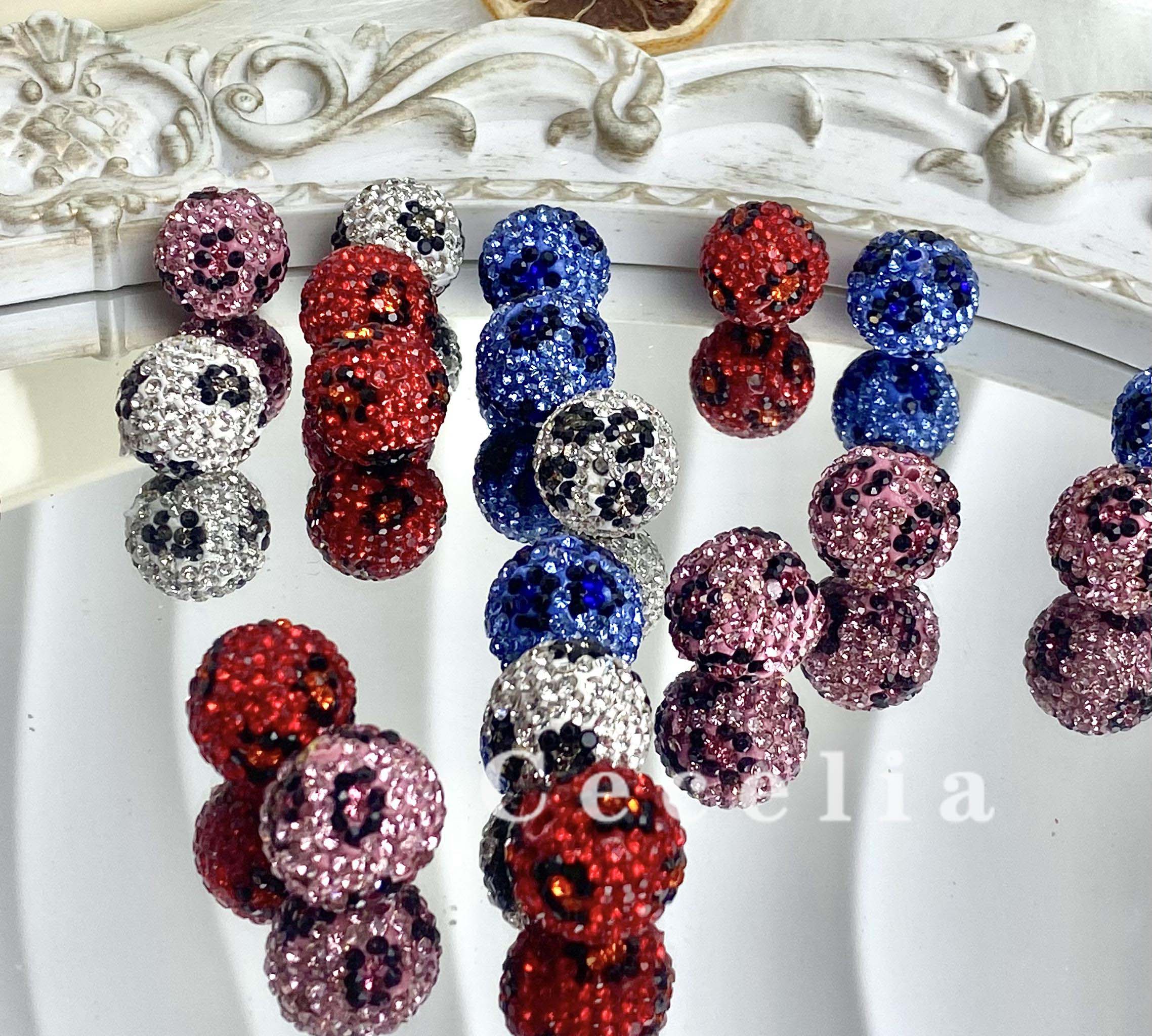 Rhinestone Beads for DIY Pen or DIY Phone Chain Key Chain Bracelet Necklace#RB1636#