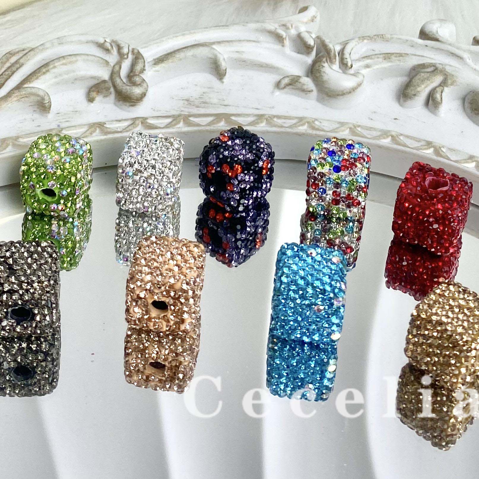 Rhinestone Beads for DIY Pen or DIY Phone Chain Key Chain Bracelet Necklace#RB1642#