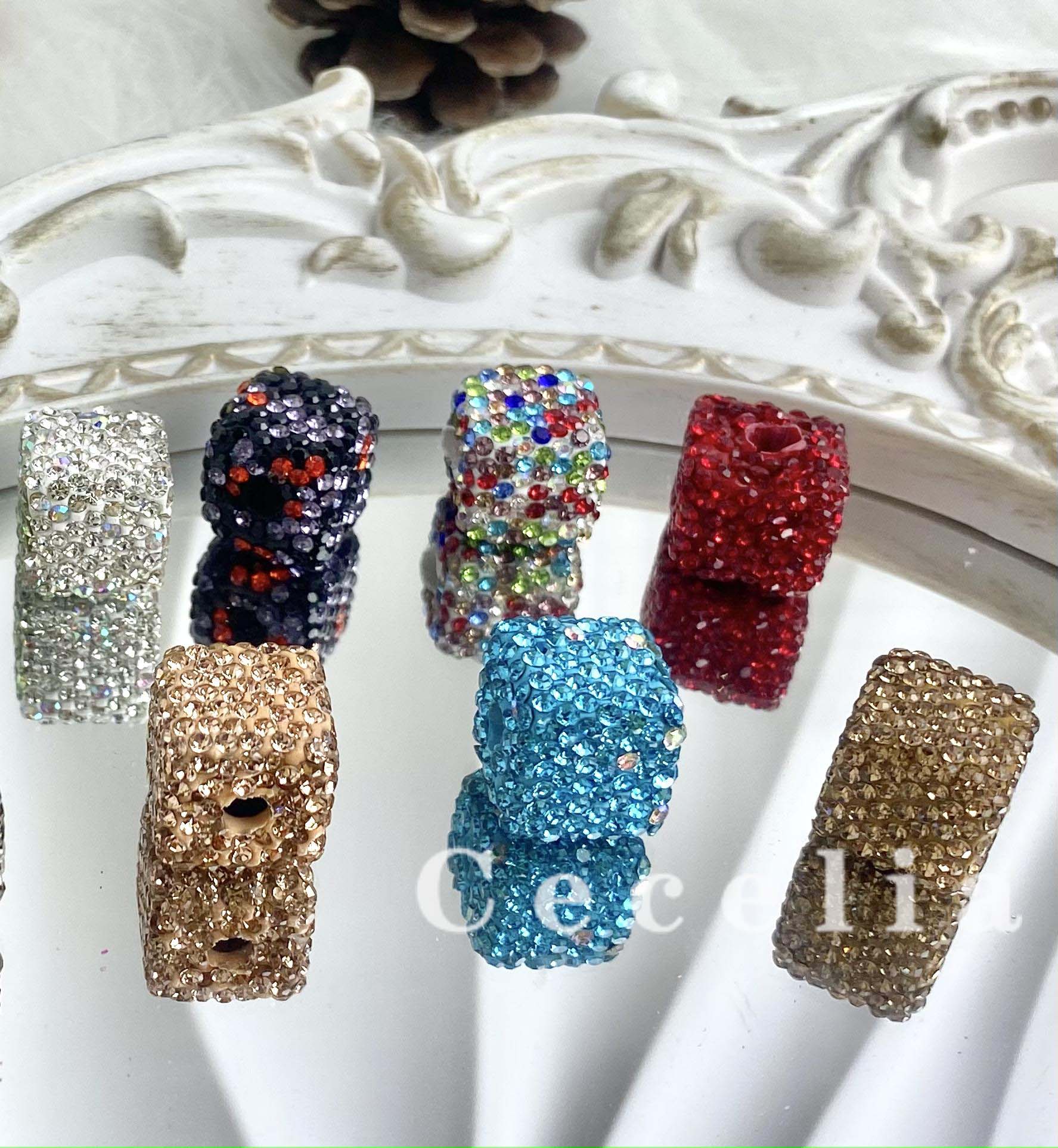 Rhinestone Beads for DIY Pen or DIY Phone Chain Key Chain Bracelet Necklace#RB1642#