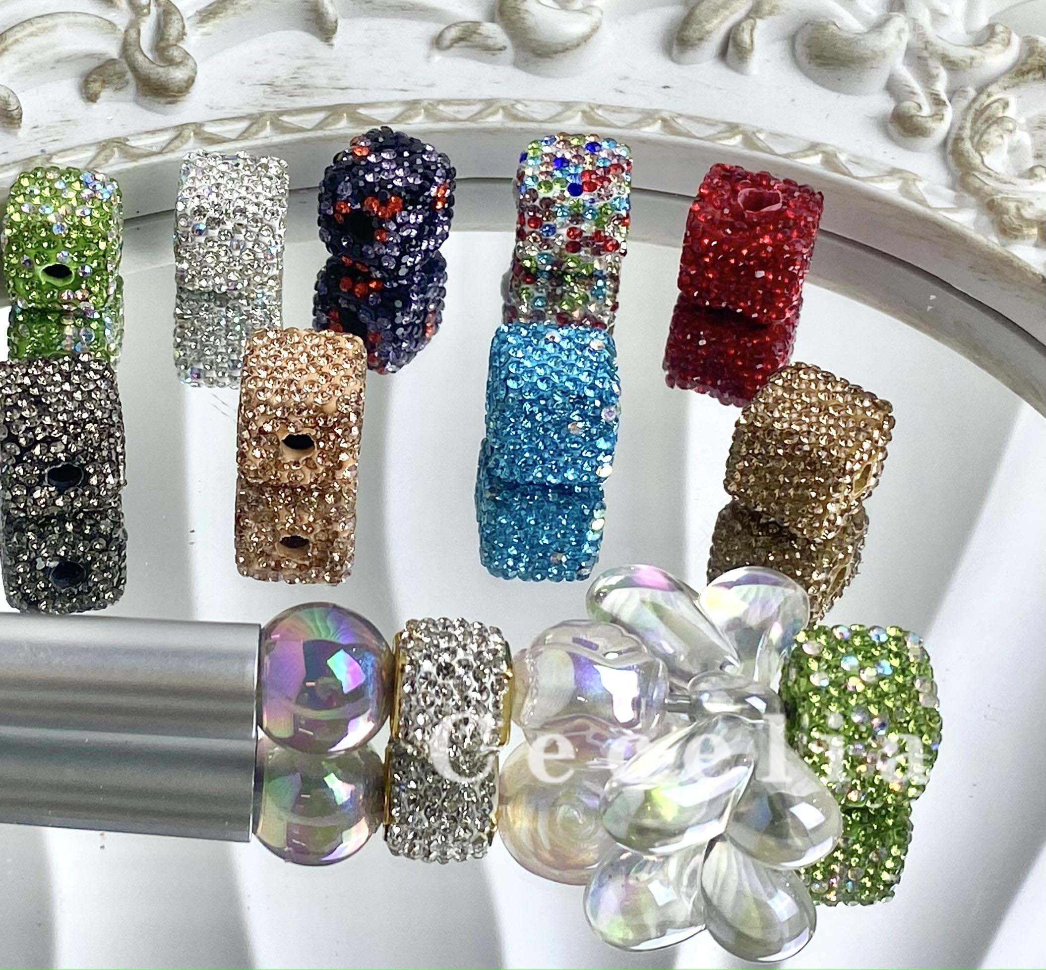 Rhinestone Beads for DIY Pen or DIY Phone Chain Key Chain Bracelet Necklace#RB1642#