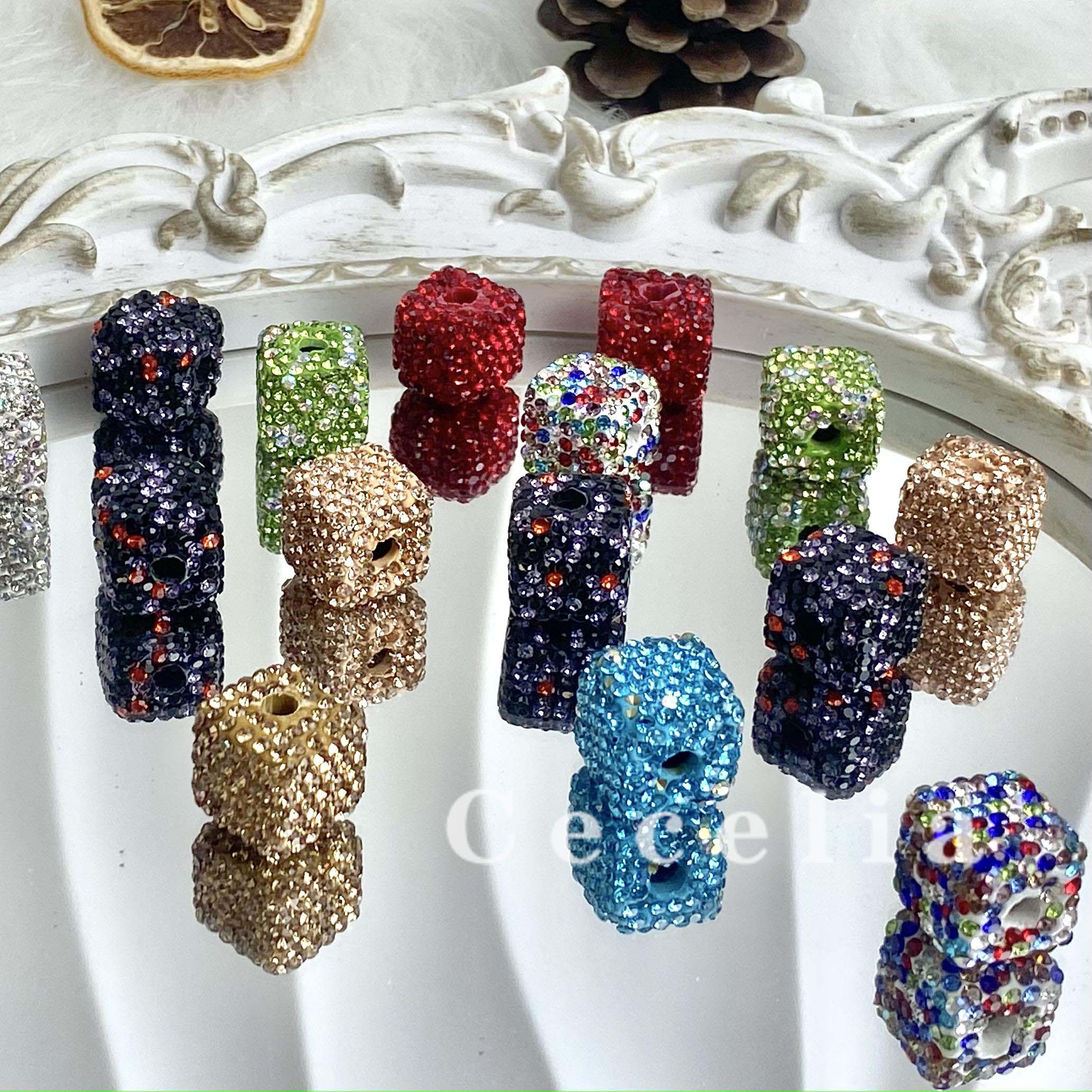 Rhinestone Beads for DIY Pen or DIY Phone Chain Key Chain Bracelet Necklace#RB1642#