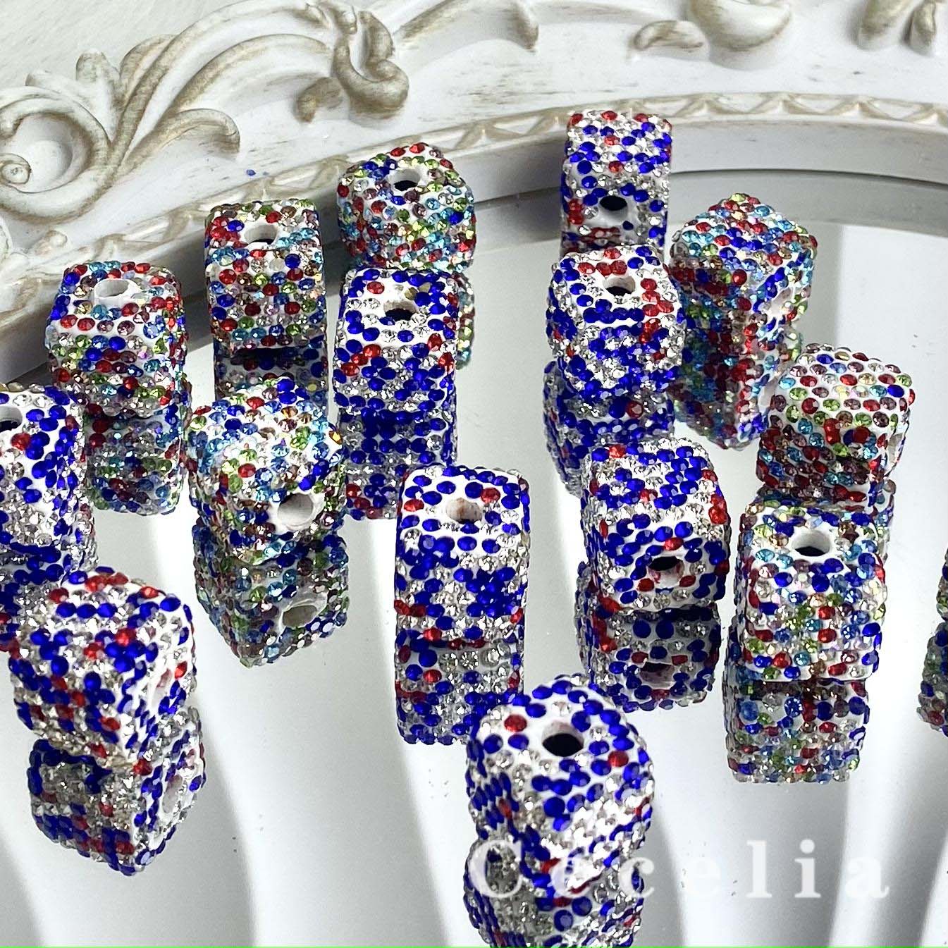 Rhinestone Beads for DIY Pen or DIY Phone Chain Key Chain Bracelet Necklace#RB1643#