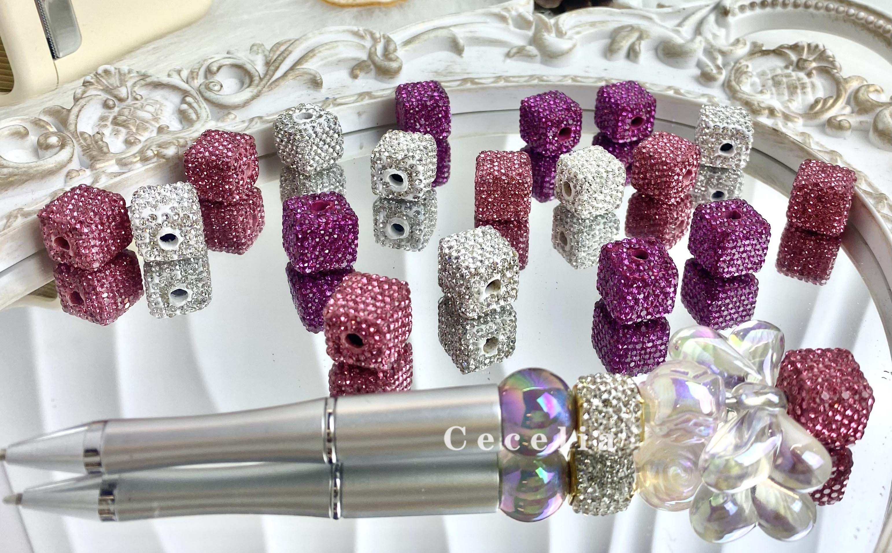 Rhinestone Beads for DIY Pen or DIY Phone Chain Key Chain Bracelet Necklace#RB1644#