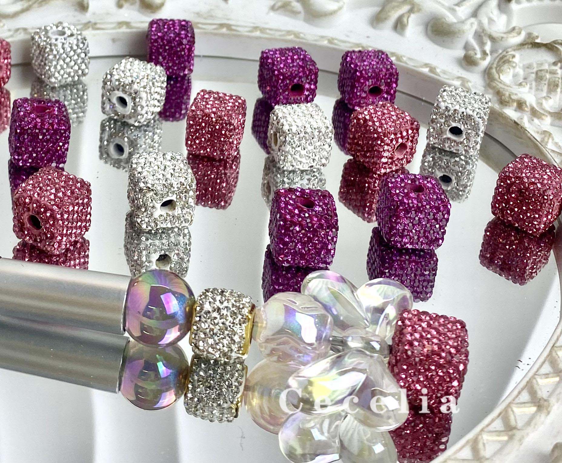 Rhinestone Beads for DIY Pen or DIY Phone Chain Key Chain Bracelet Necklace#RB1644#