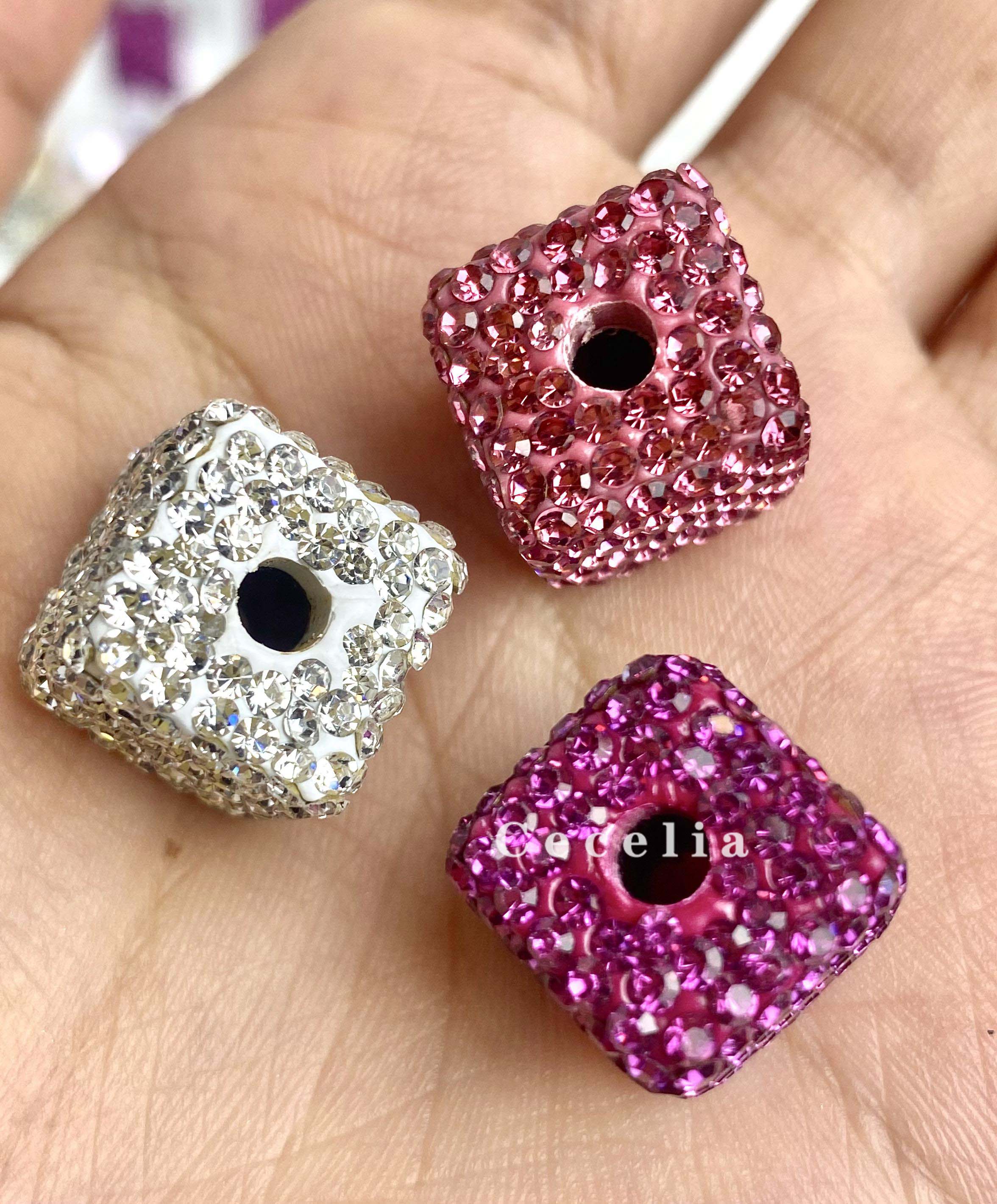 Rhinestone Beads for DIY Pen or DIY Phone Chain Key Chain Bracelet Necklace#RB1644#
