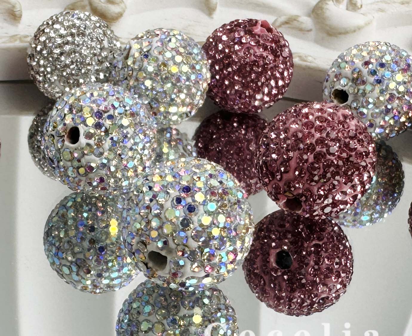 Rhinestone Beads for DIY Pen or DIY Phone Chain Key Chain Bracelet Necklace#RB1649#