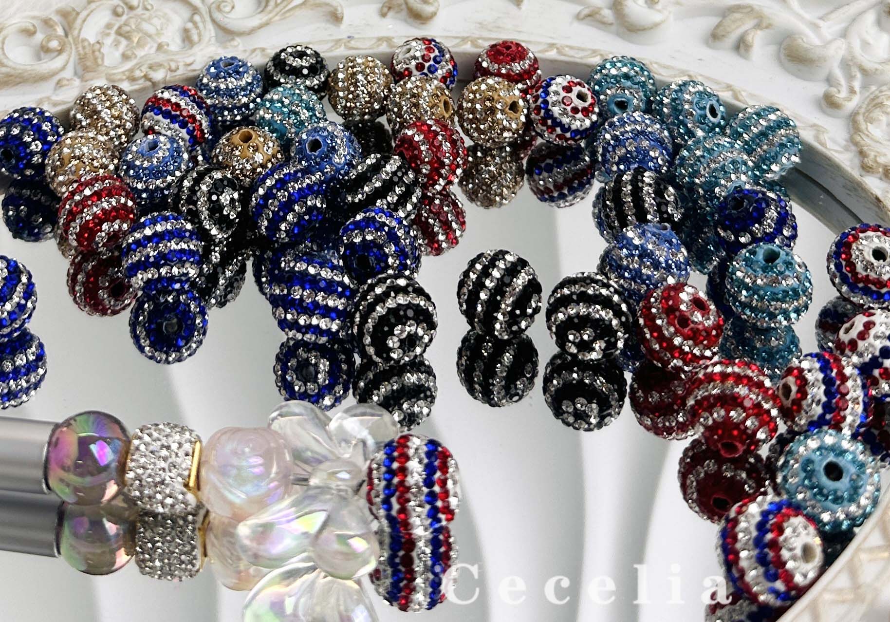 Rhinestone Beads for DIY Pen or DIY Phone Chain Key Chain Bracelet Necklace#RB1650#