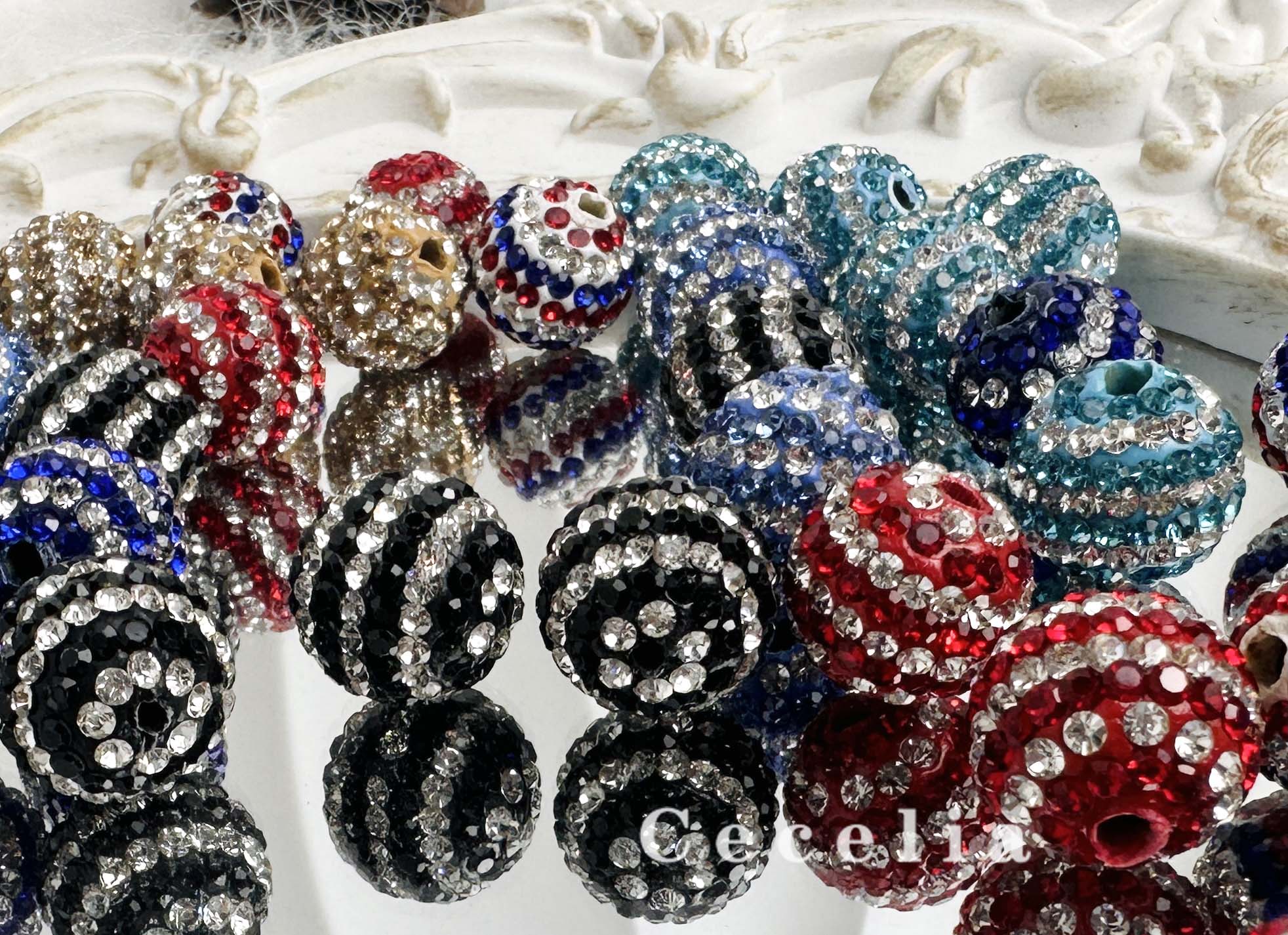 Rhinestone Beads for DIY Pen or DIY Phone Chain Key Chain Bracelet Necklace#RB1650#