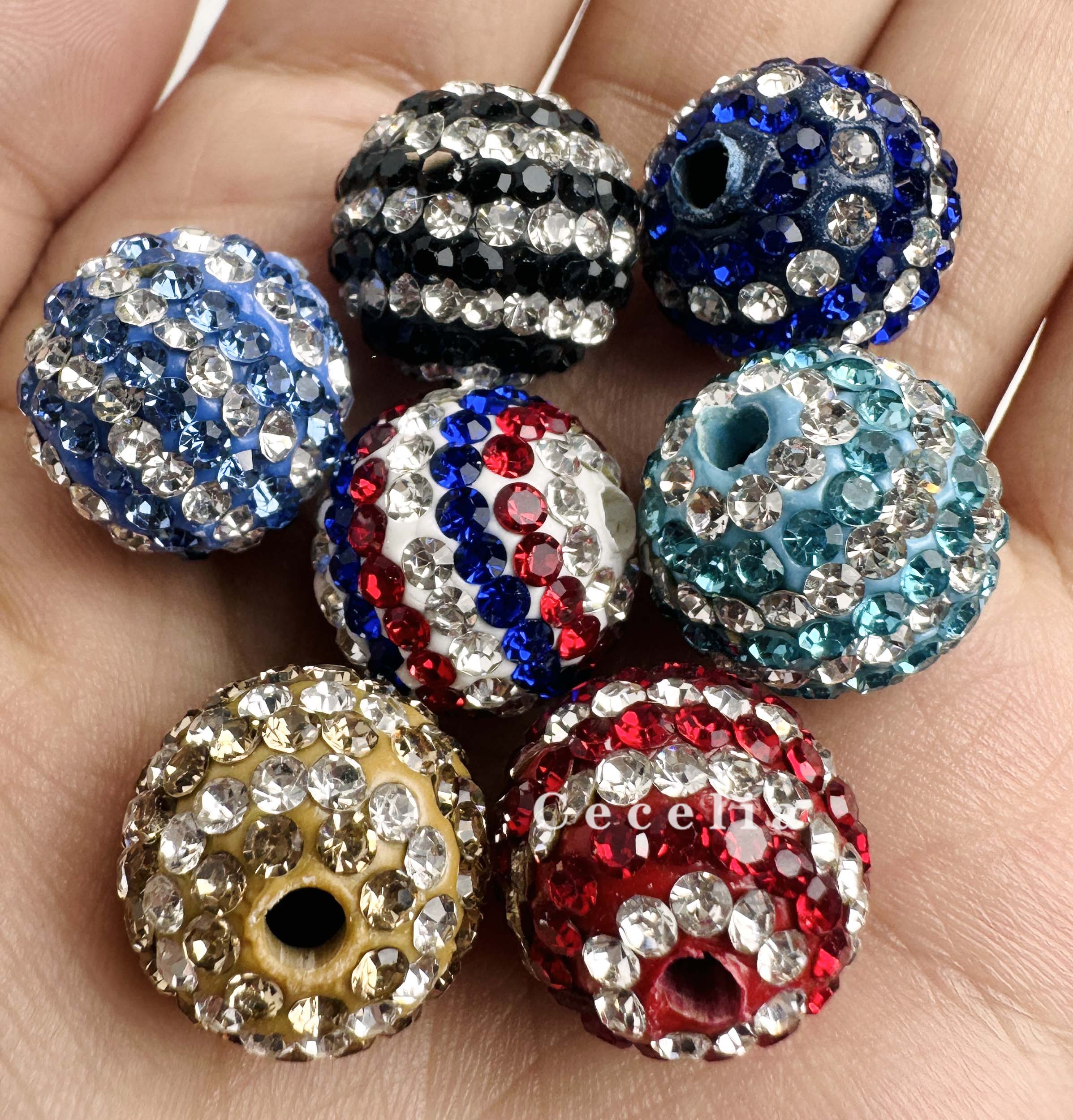 Rhinestone Beads for DIY Pen or DIY Phone Chain Key Chain Bracelet Necklace#RB1650#