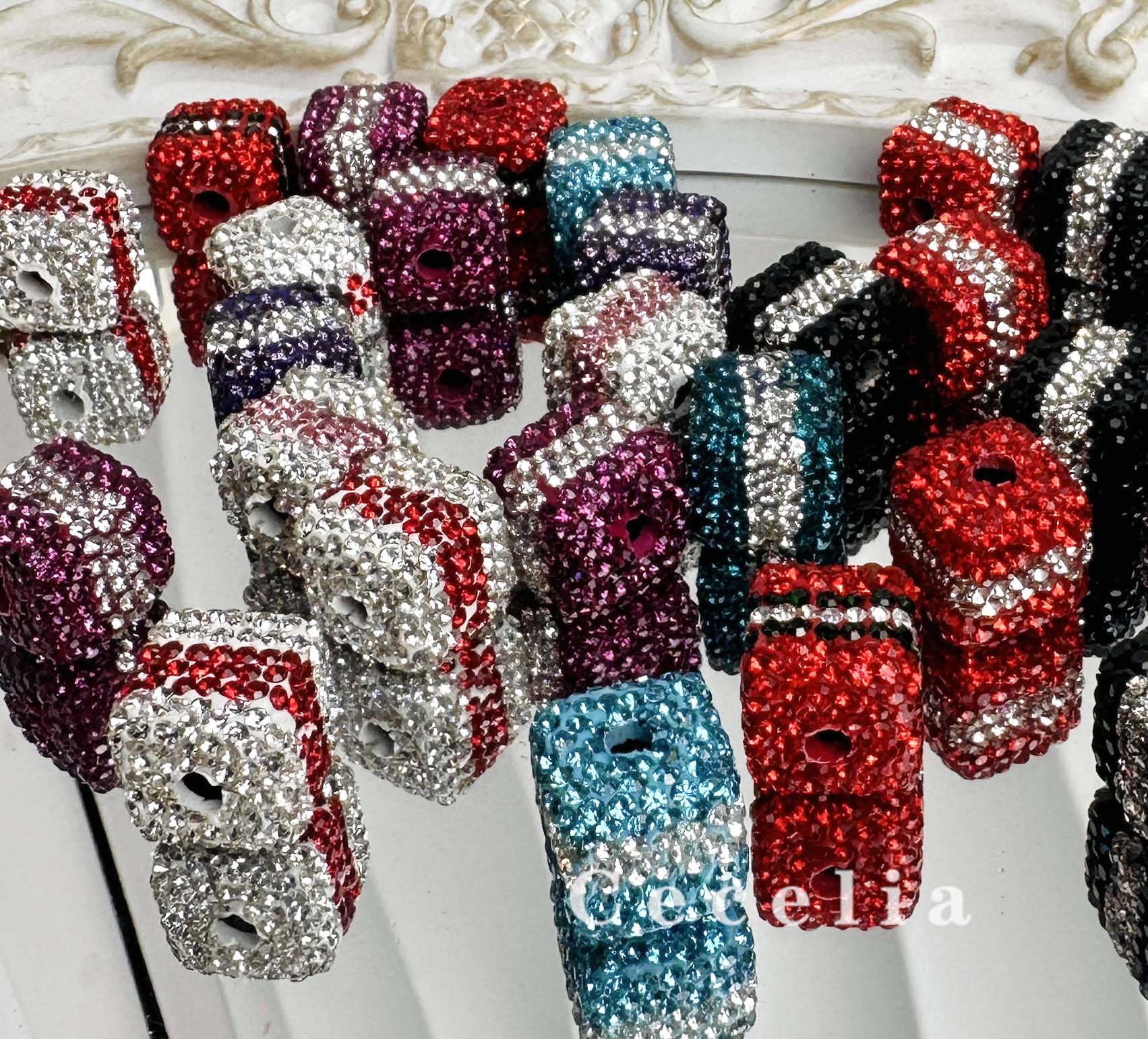 Rhinestone Beads for DIY Pen or DIY Phone Chain Key Chain Bracelet Necklace#RB1650#
