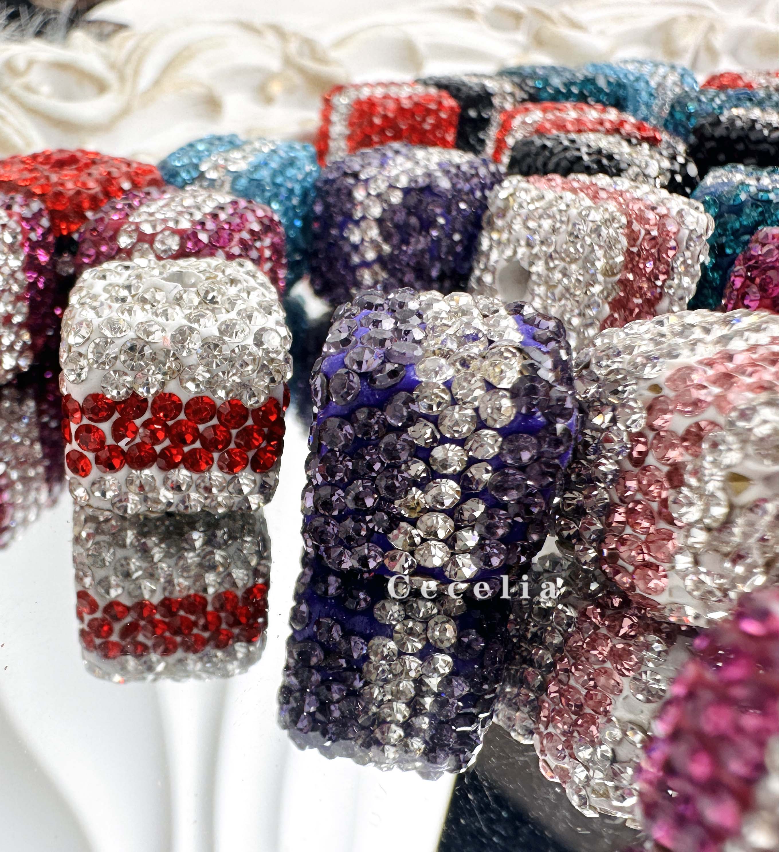 Rhinestone Beads for DIY Pen or DIY Phone Chain Key Chain Bracelet Necklace#RB1650#