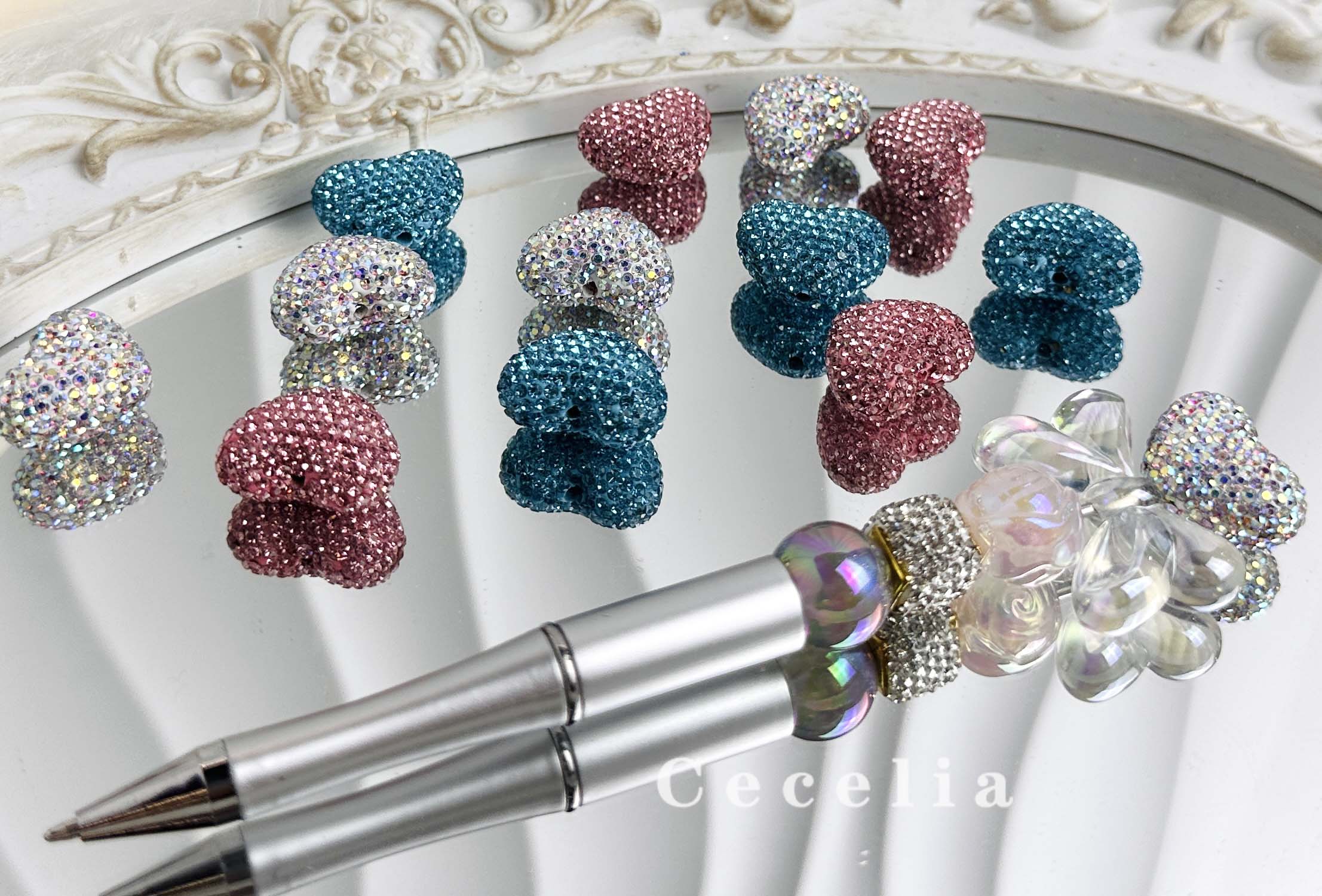 Rhinestone Beads for DIY Pen or DIY Phone Chain Key Chain Bracelet Necklace#RB1651#