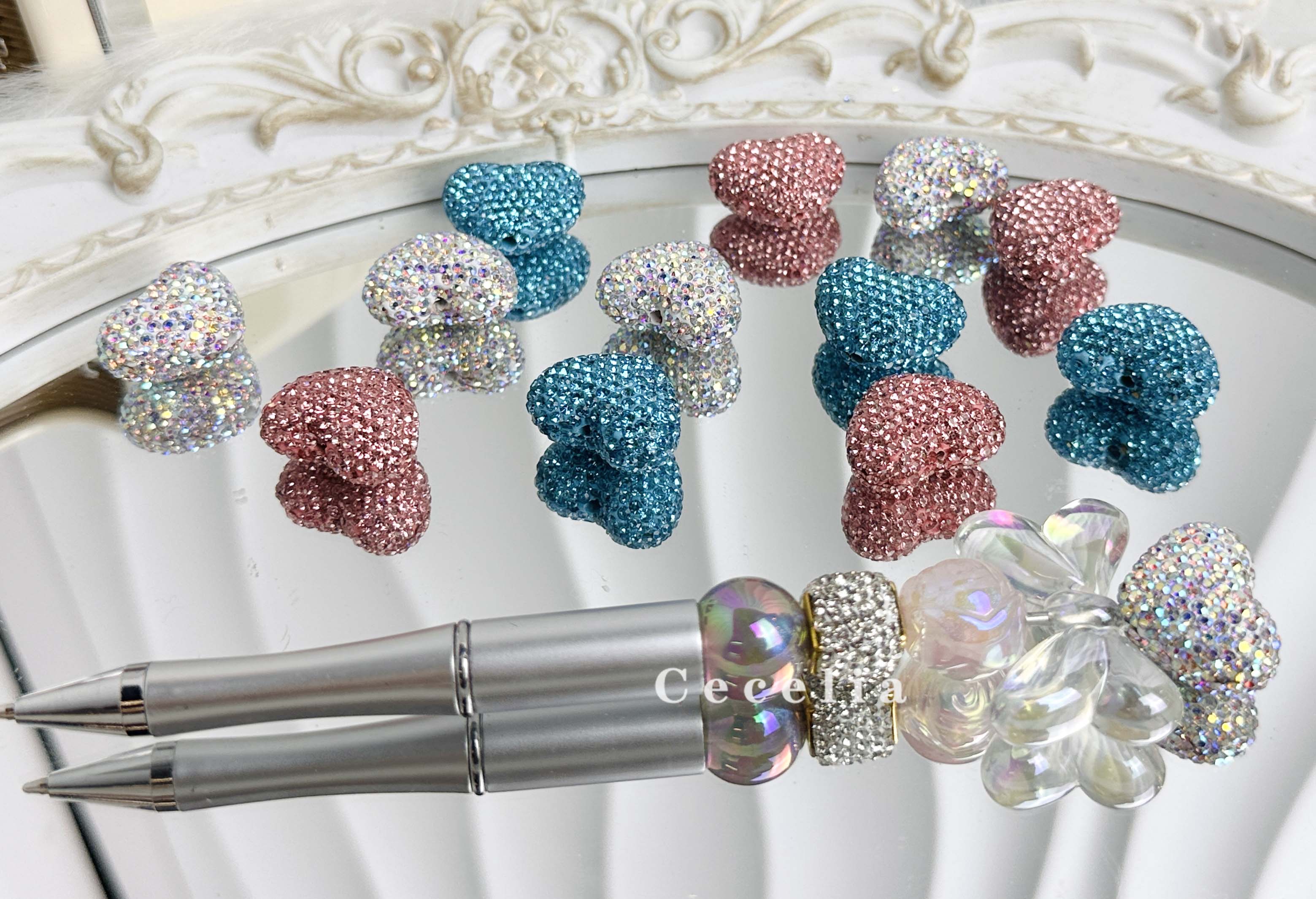 Rhinestone Beads for DIY Pen or DIY Phone Chain Key Chain Bracelet Necklace#RB1651#