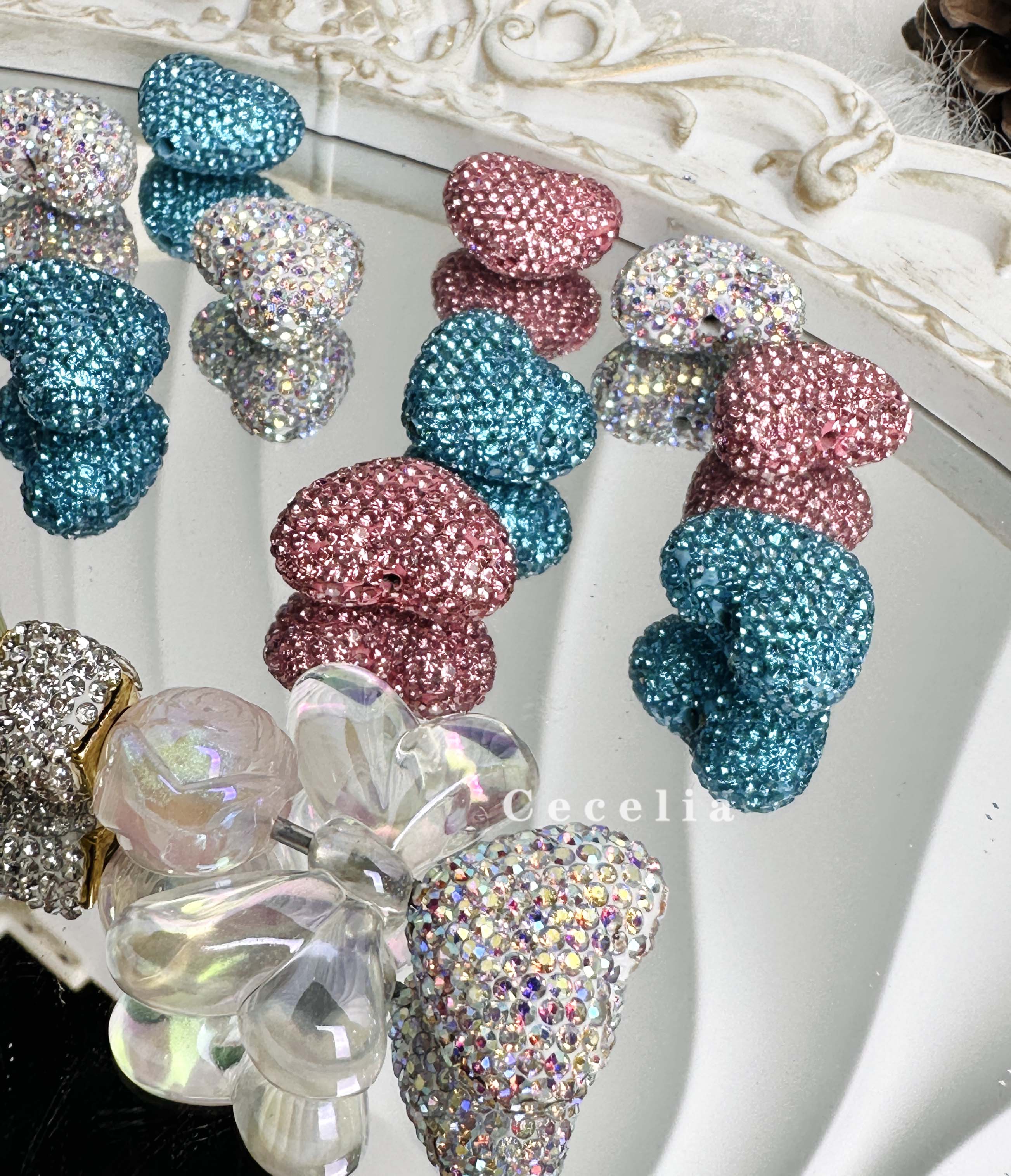 Rhinestone Beads for DIY Pen or DIY Phone Chain Key Chain Bracelet Necklace#RB1651#