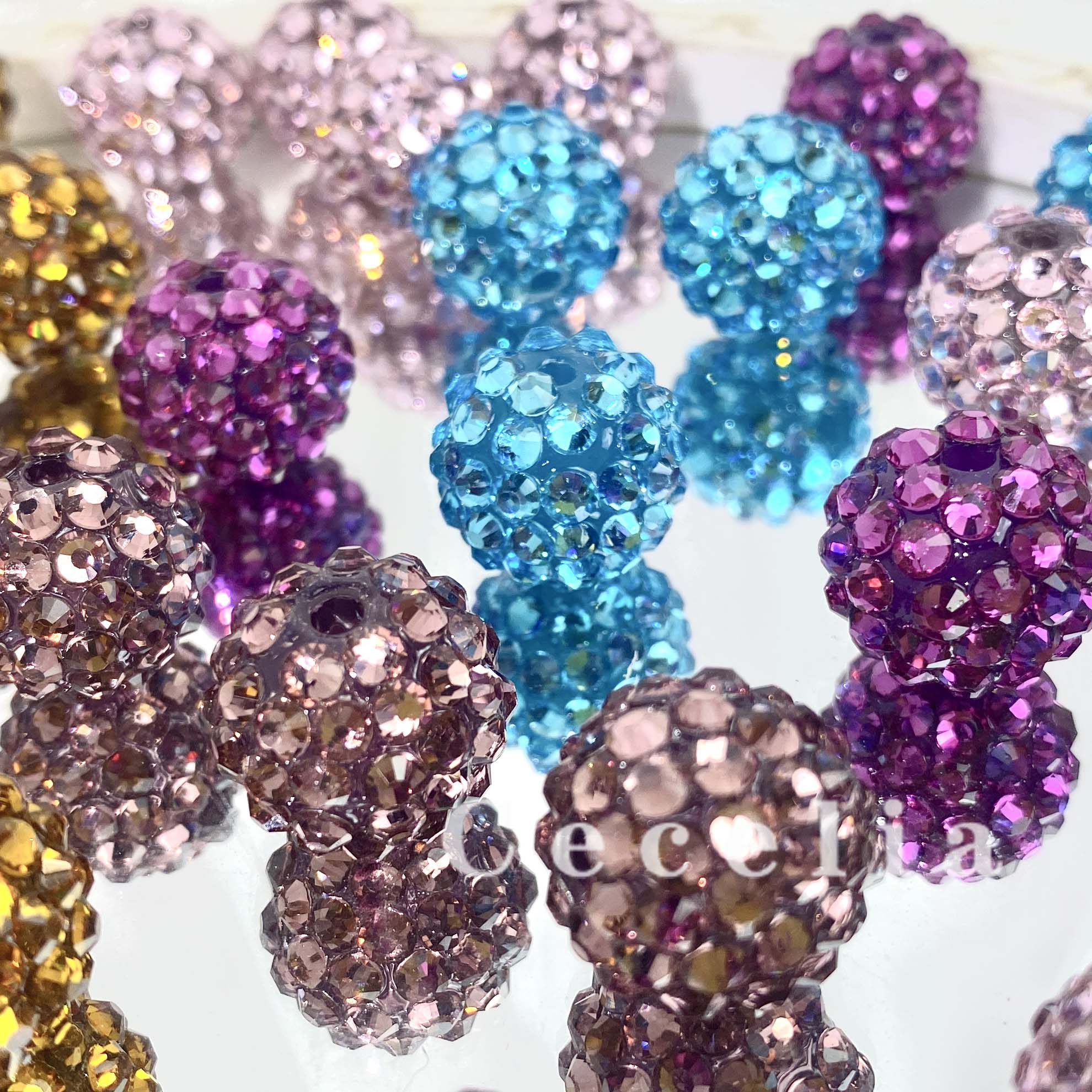 Rhinestone Beads for DIY Pen or DIY Phone Chain Key Chain Bracelet Necklace#RB1631#