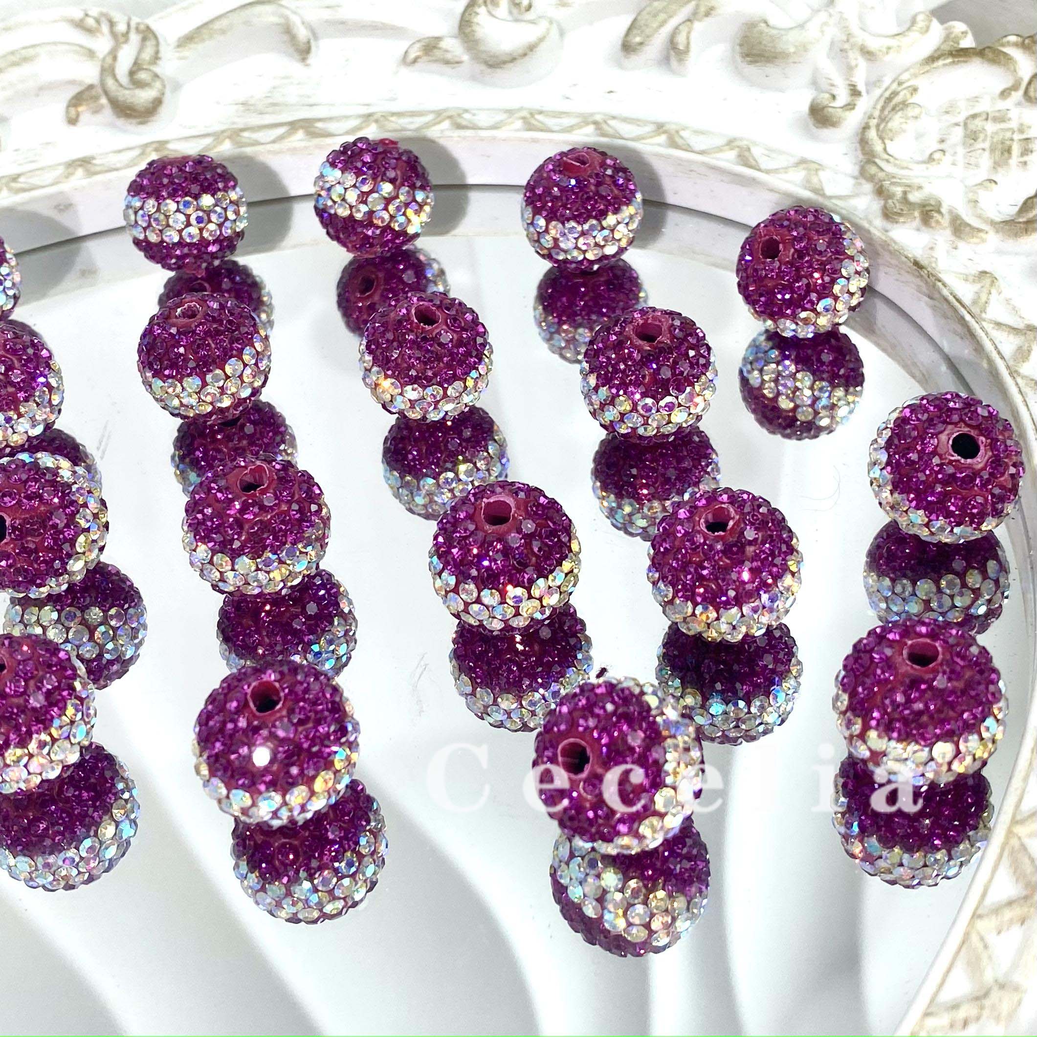 Rhinestone Beads for DIY Pen or DIY Phone Chain Key Chain Bracelet Necklace#RB1637#