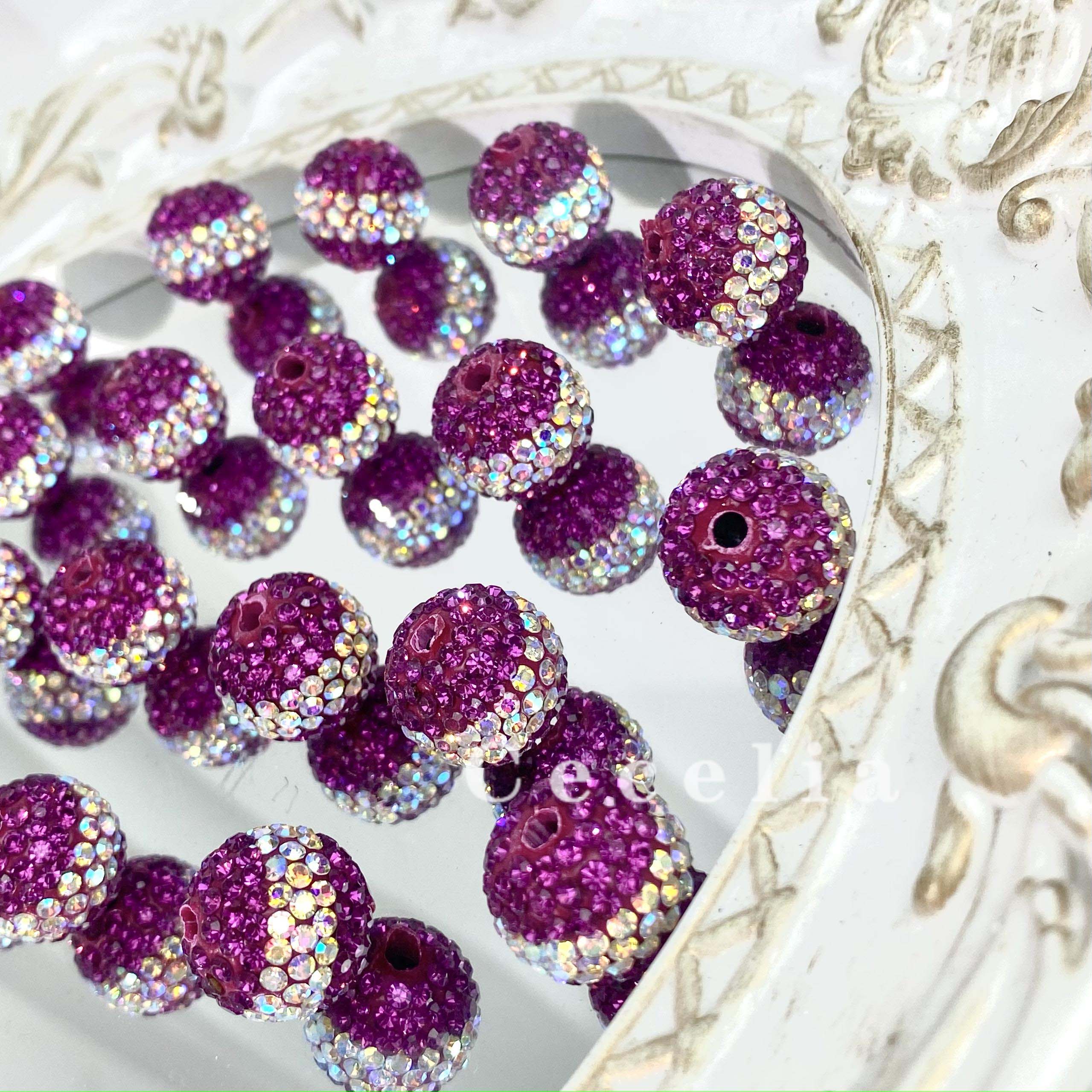 Rhinestone Beads for DIY Pen or DIY Phone Chain Key Chain Bracelet Necklace#RB1637#