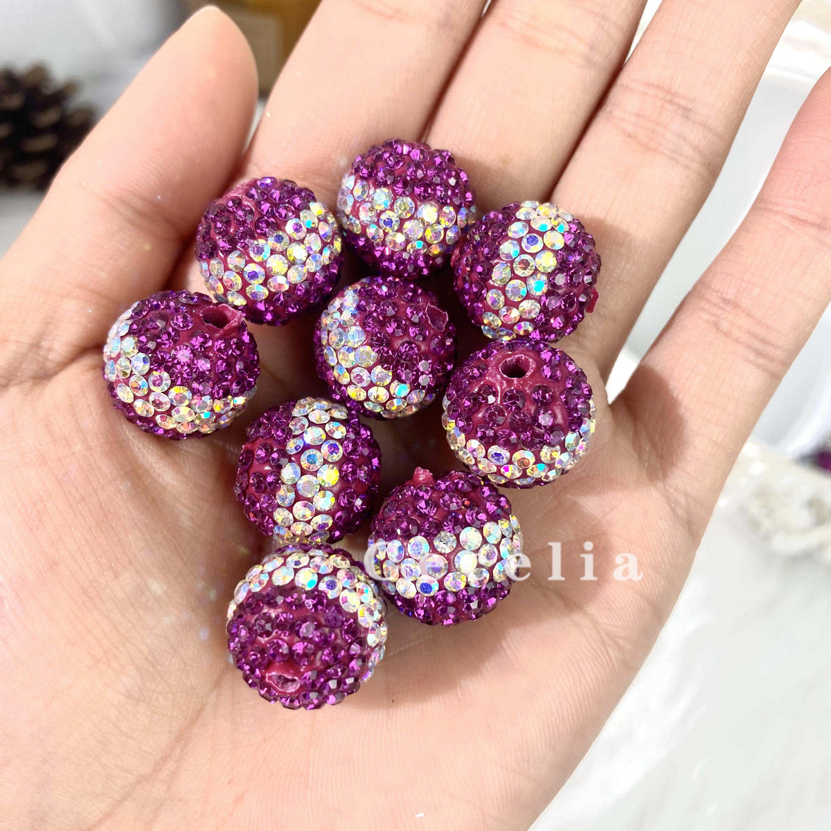 Rhinestone Beads for DIY Pen or DIY Phone Chain Key Chain Bracelet Necklace#RB1637#